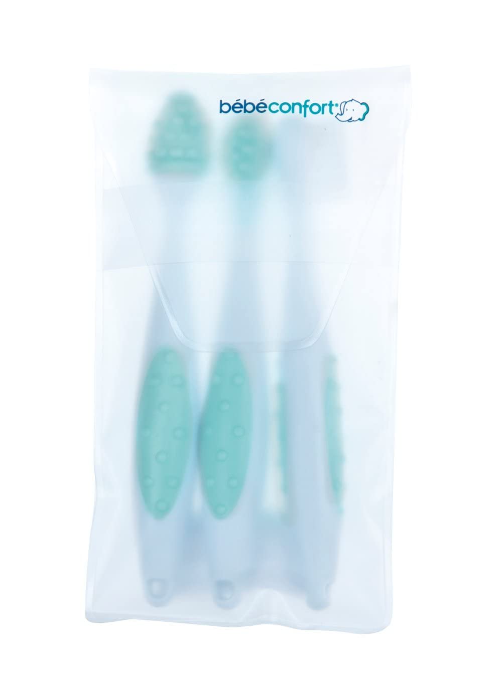Bébé Confort Spazzolino Primi Dentini 3 pz con custodia