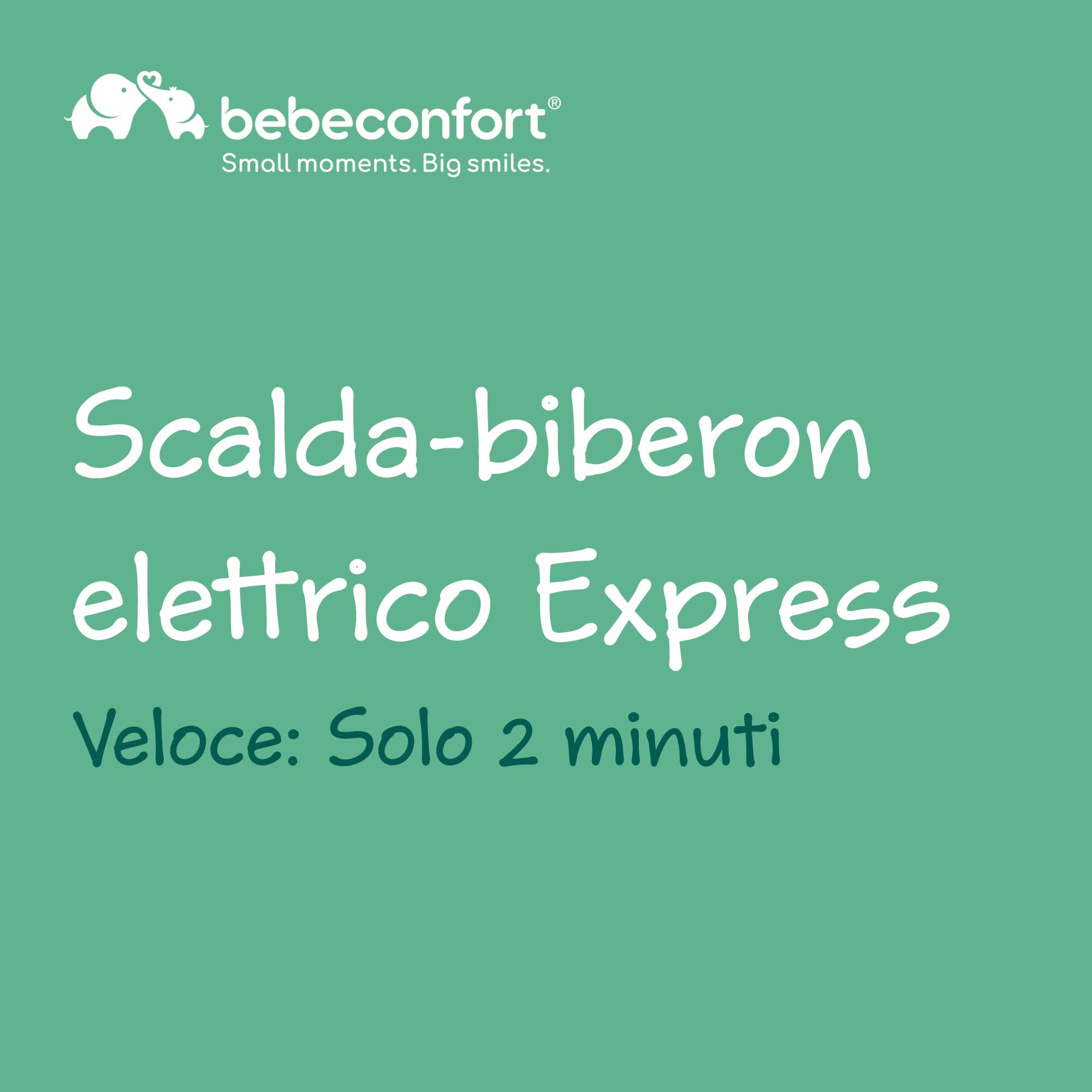 Bebé Confort Express scaldabiberon elettrico bianco verde oliva