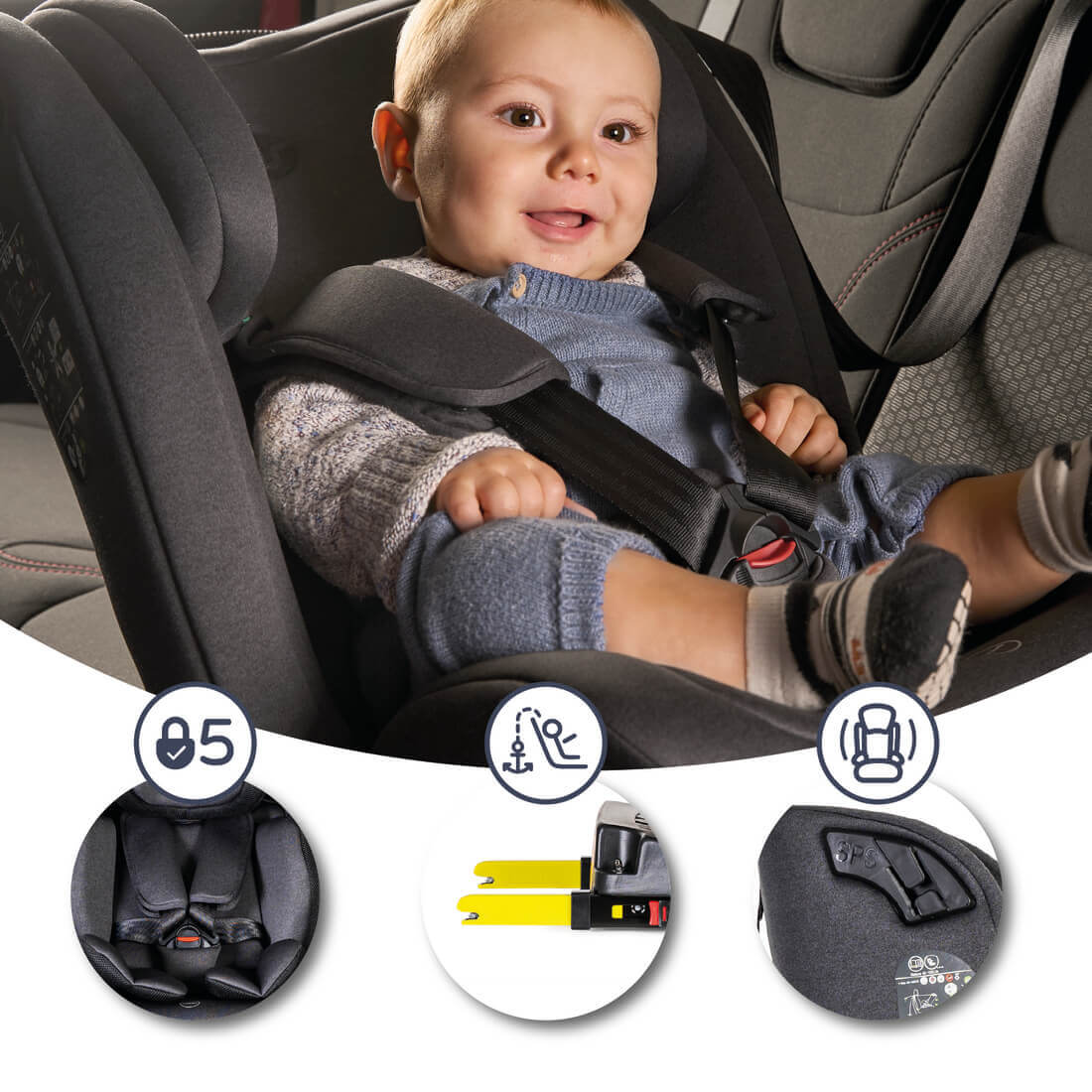 Innovaciones MS Corfú 40-150 cm seggiolino auto girevole