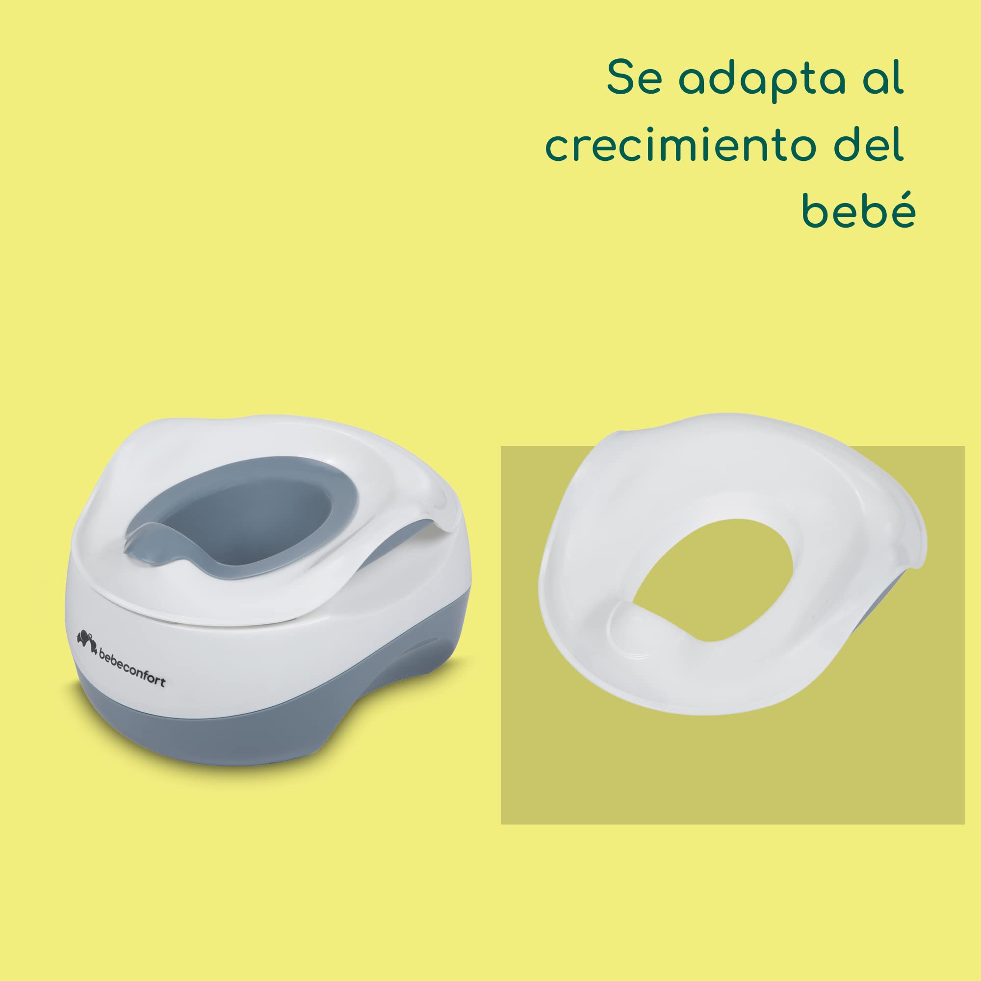 Bebé Confort 3-in-1 Vasino Multifunzione Bianco Grigio 18 Mesi+