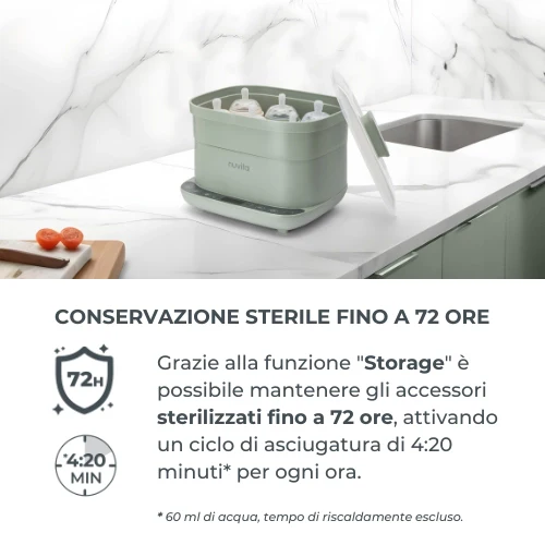 Nuvita SteriDry 1088 sterilizzatore 2in1 con asciugatura