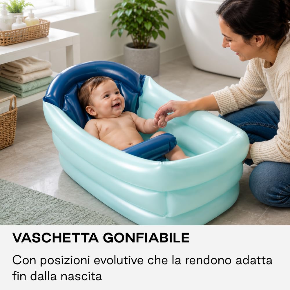 Jané 3 Posizioni Vaschetta Gonfiabile Blu 30 L Antiscivolo