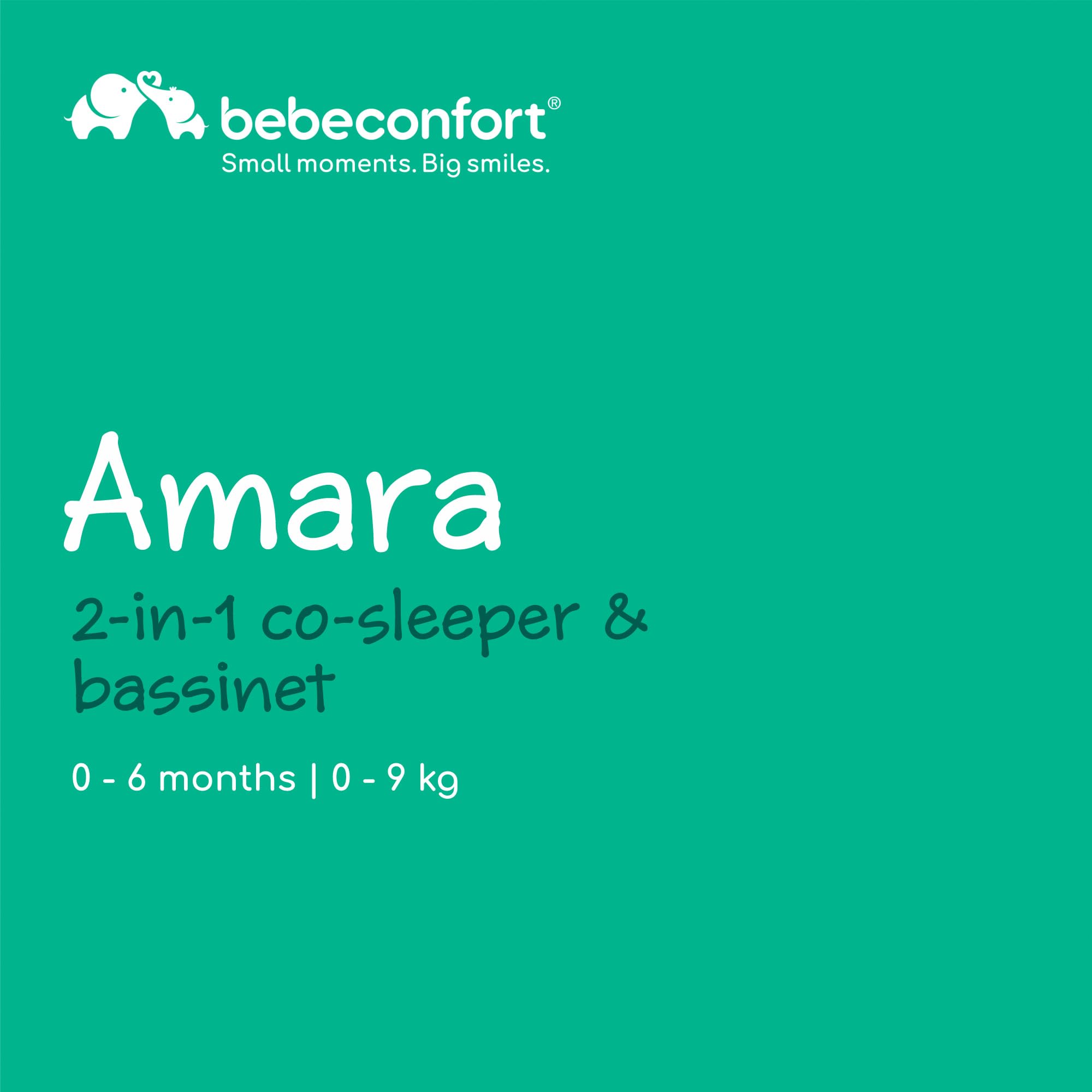 Bebé Confort Amara Culla Co-Sleeper Grafite Pieghevole