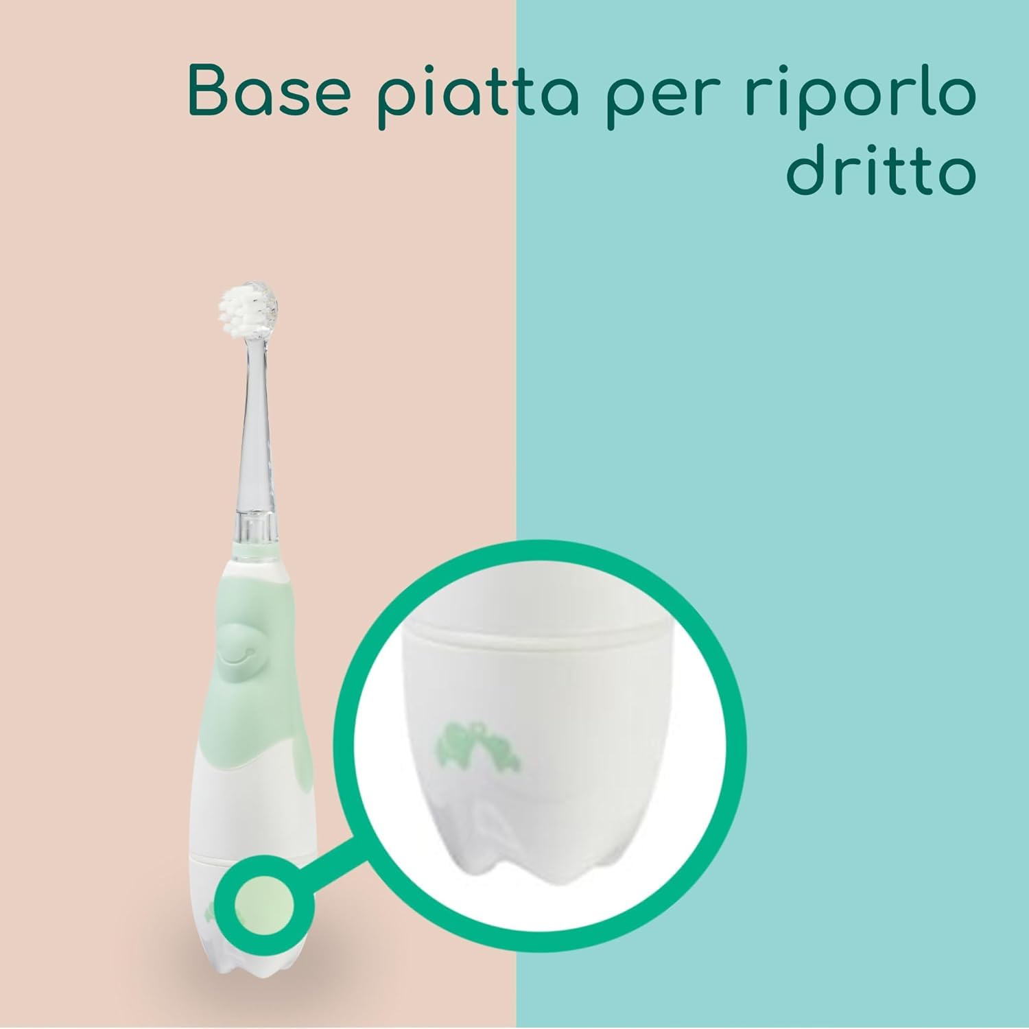 Bebé Confort spazzolino elettrico bambini 18 mesi 8 testine