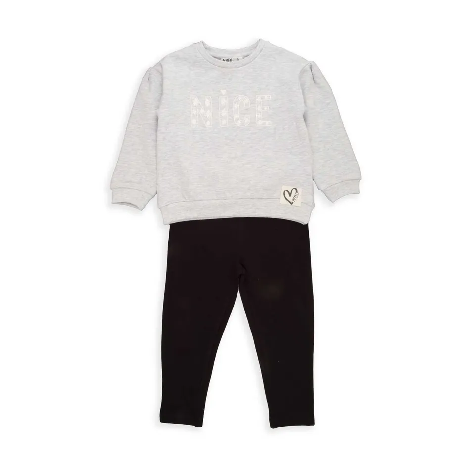 Wonderlife Nice 251311 tuta bambina 2 pezzi grigio