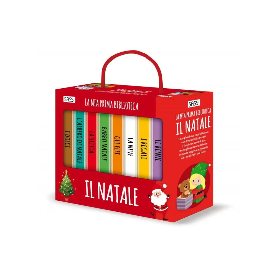 Sassi Prima Biblioteca Il Natale 8 libretti cartonati