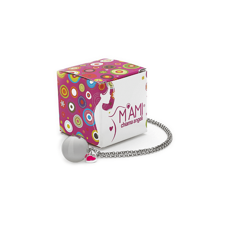 Mamijux Pink Heart Collana Chiama Angeli Cuore Rosa