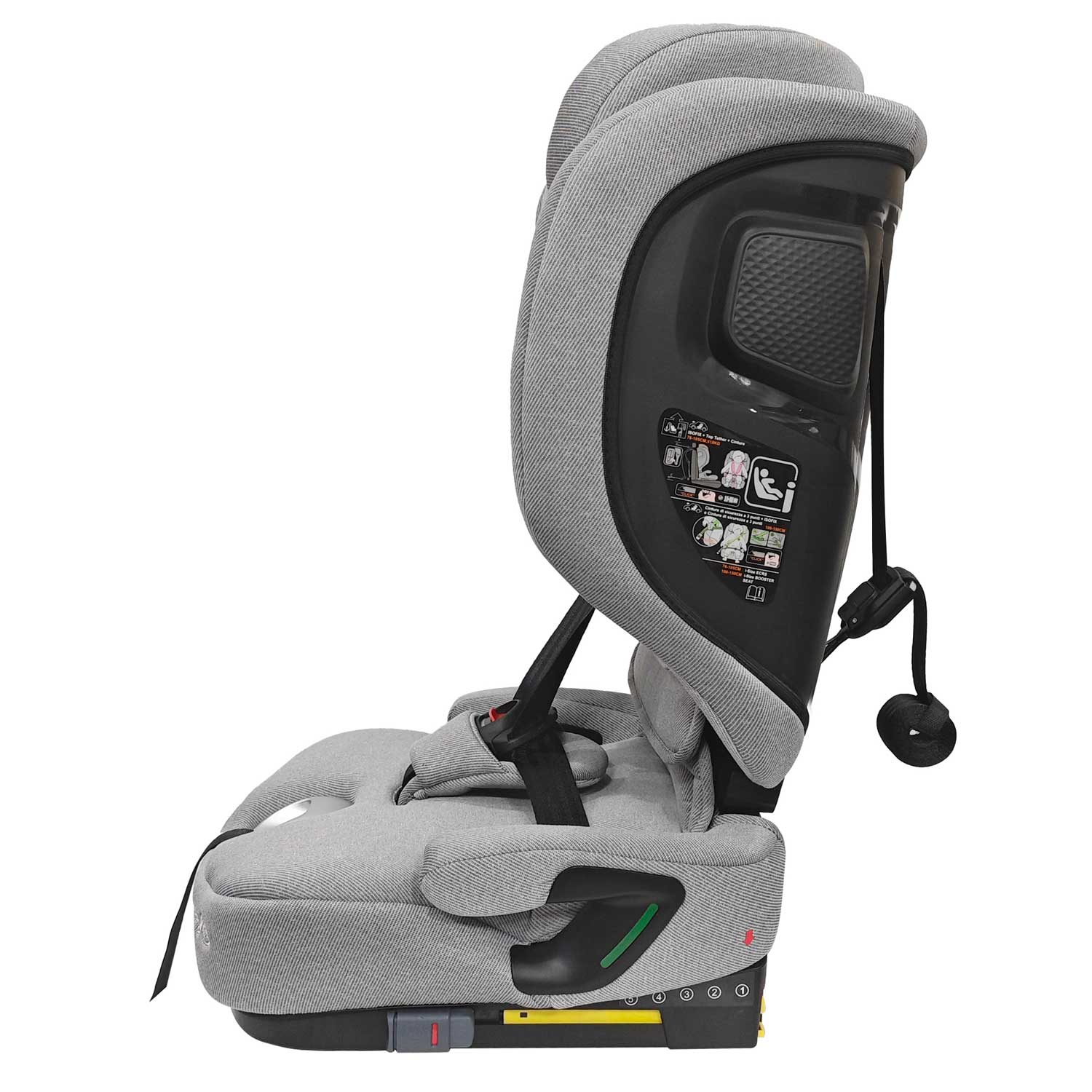 Wonderlife Tivoli Fix i-Size Seggiolino Auto Dark Grey 76-150 cm pieghevole