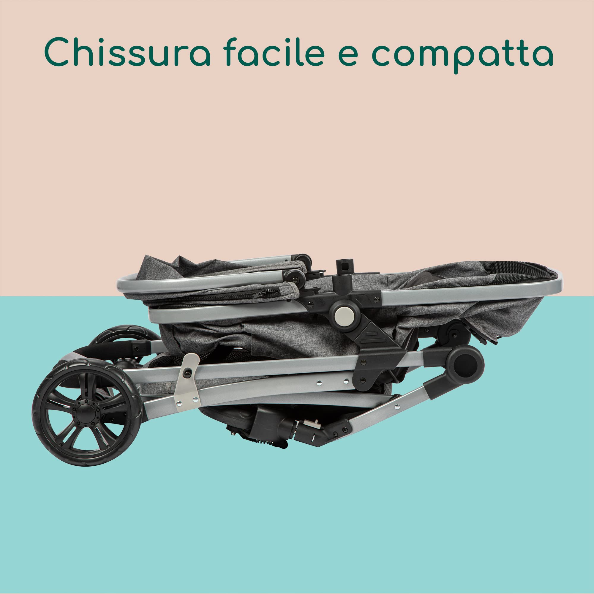Bebé Confort Hello 3 in 1 trio passeggino Black Chic navicella