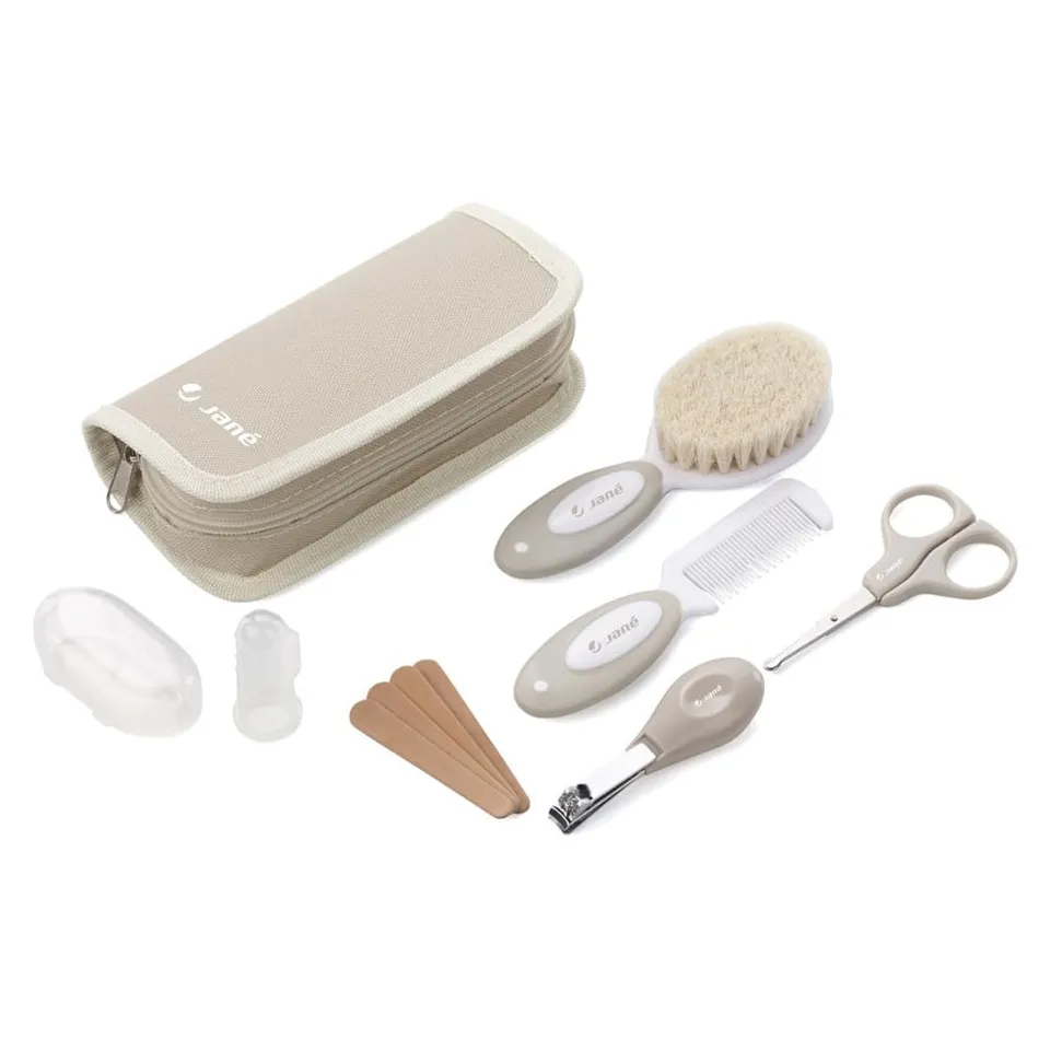 Jané set igiene bambino 8 pezzi beige