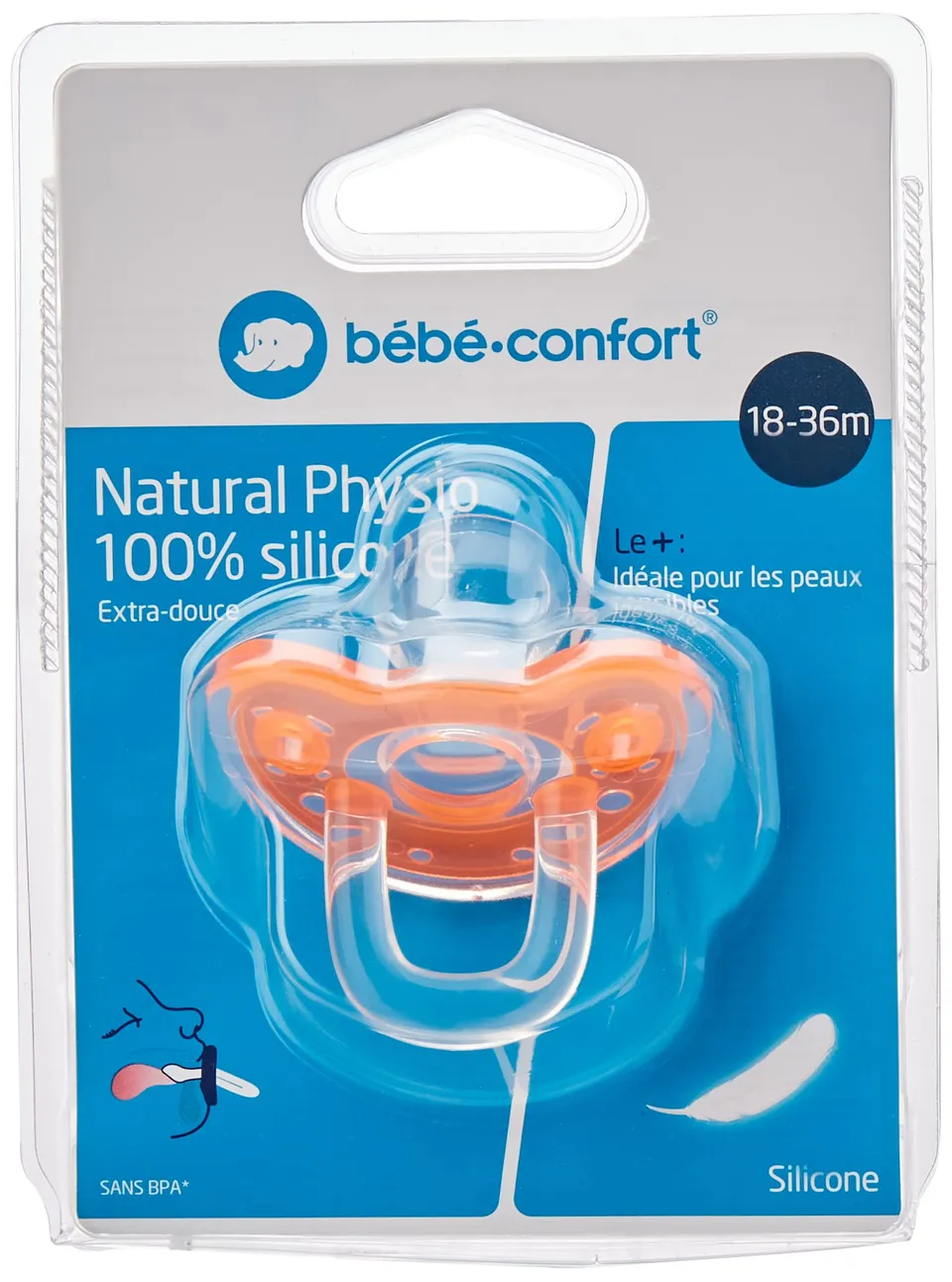 Bebé Confort Natural Physio Succhietto 18-36 Mesi Silicone