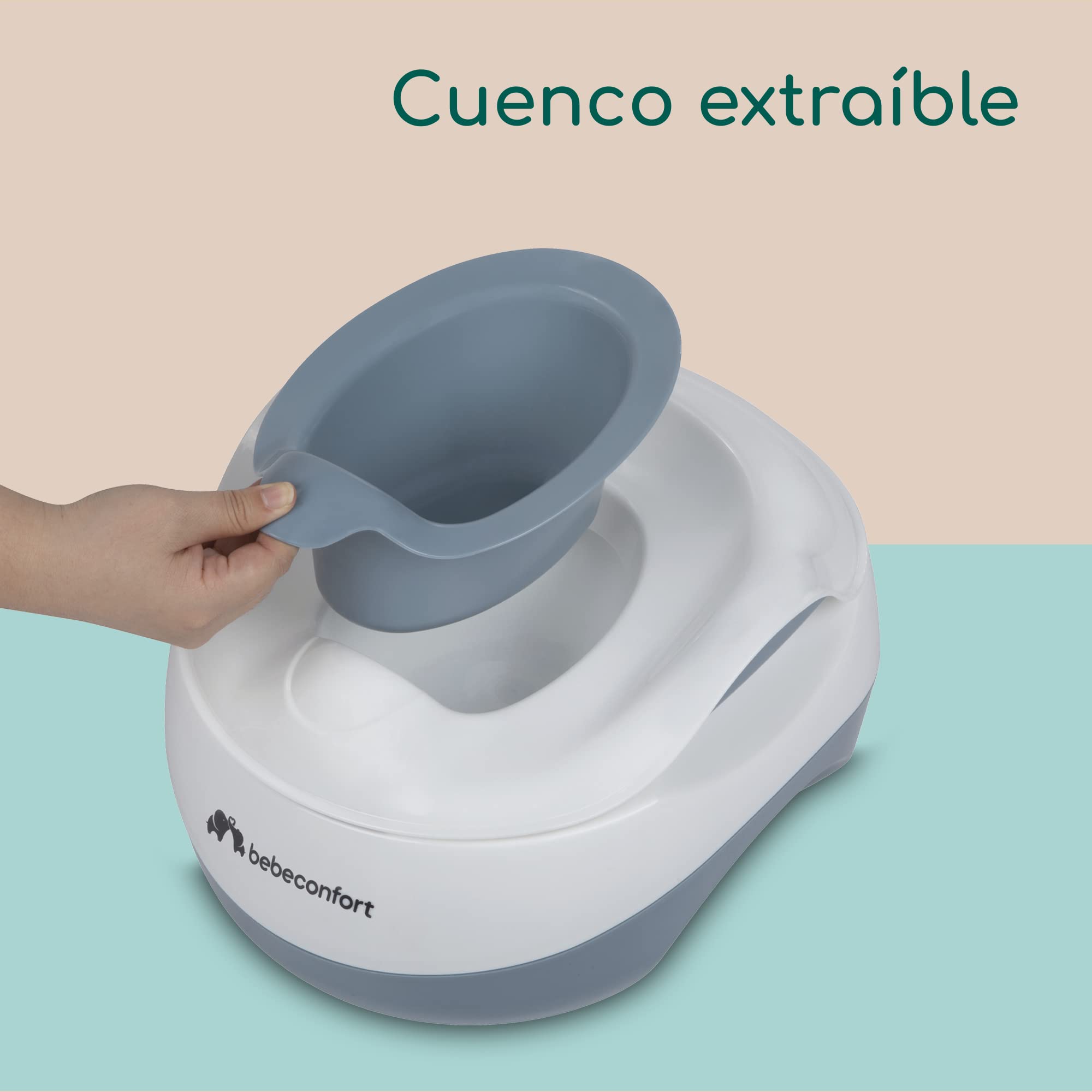 Bebé Confort 3-in-1 Vasino Multifunzione Bianco Grigio 18 Mesi+