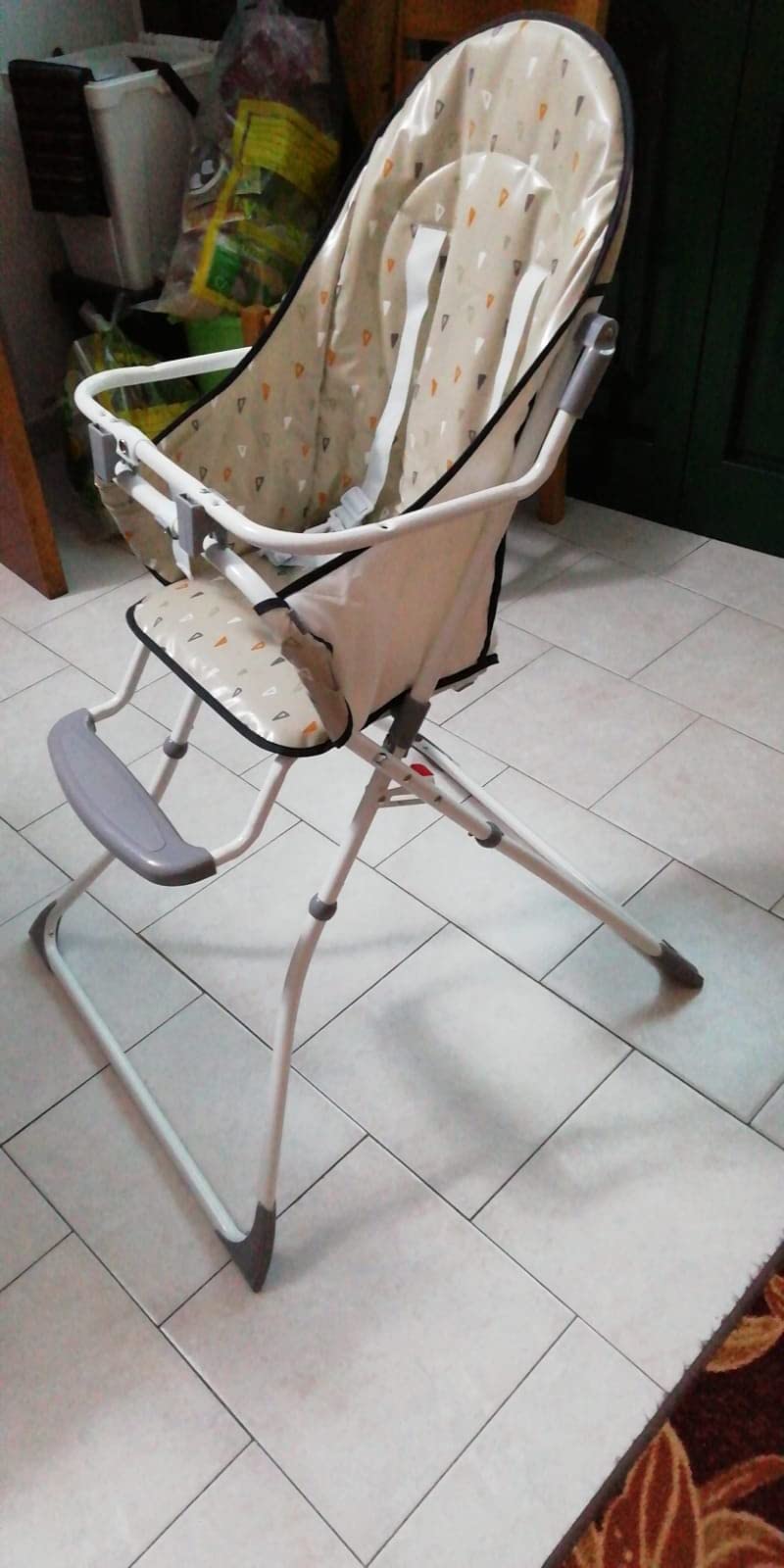 Bebé Confort Kanji seggiolone pappa Warm Grey pieghevole