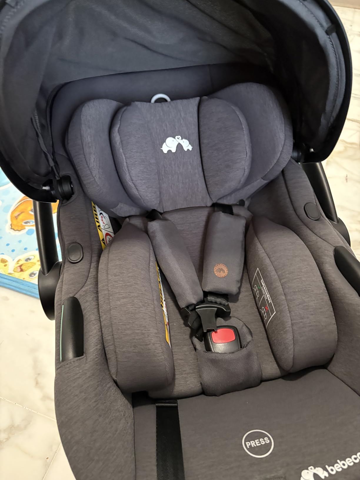 Bebé Confort Luvia Trio Passeggino 3 in 1 Mineral Graphite