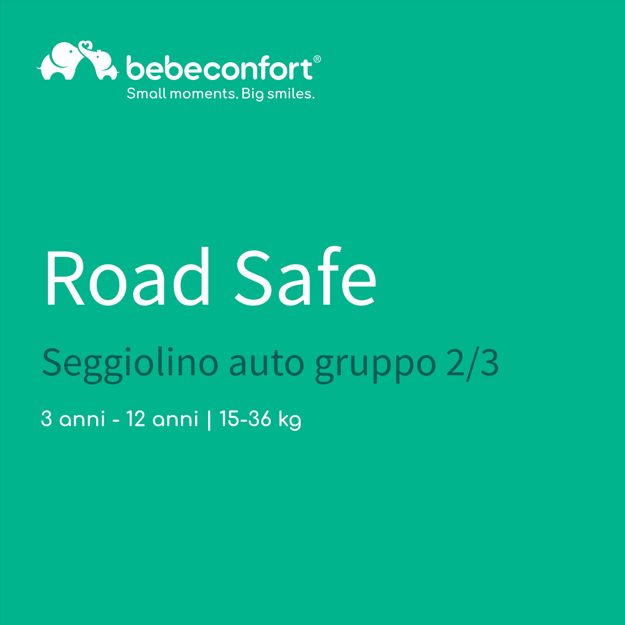 Bebé Confort Road Safe seggiolino auto 15-36 kg Full Black reclinabile
