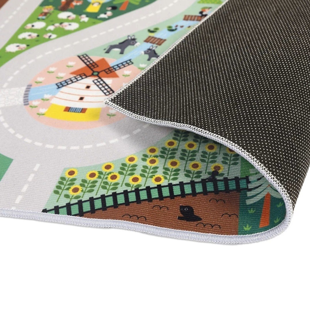 Janod Cross Roads tappeto gioco campagna 120x78 antiscivolo