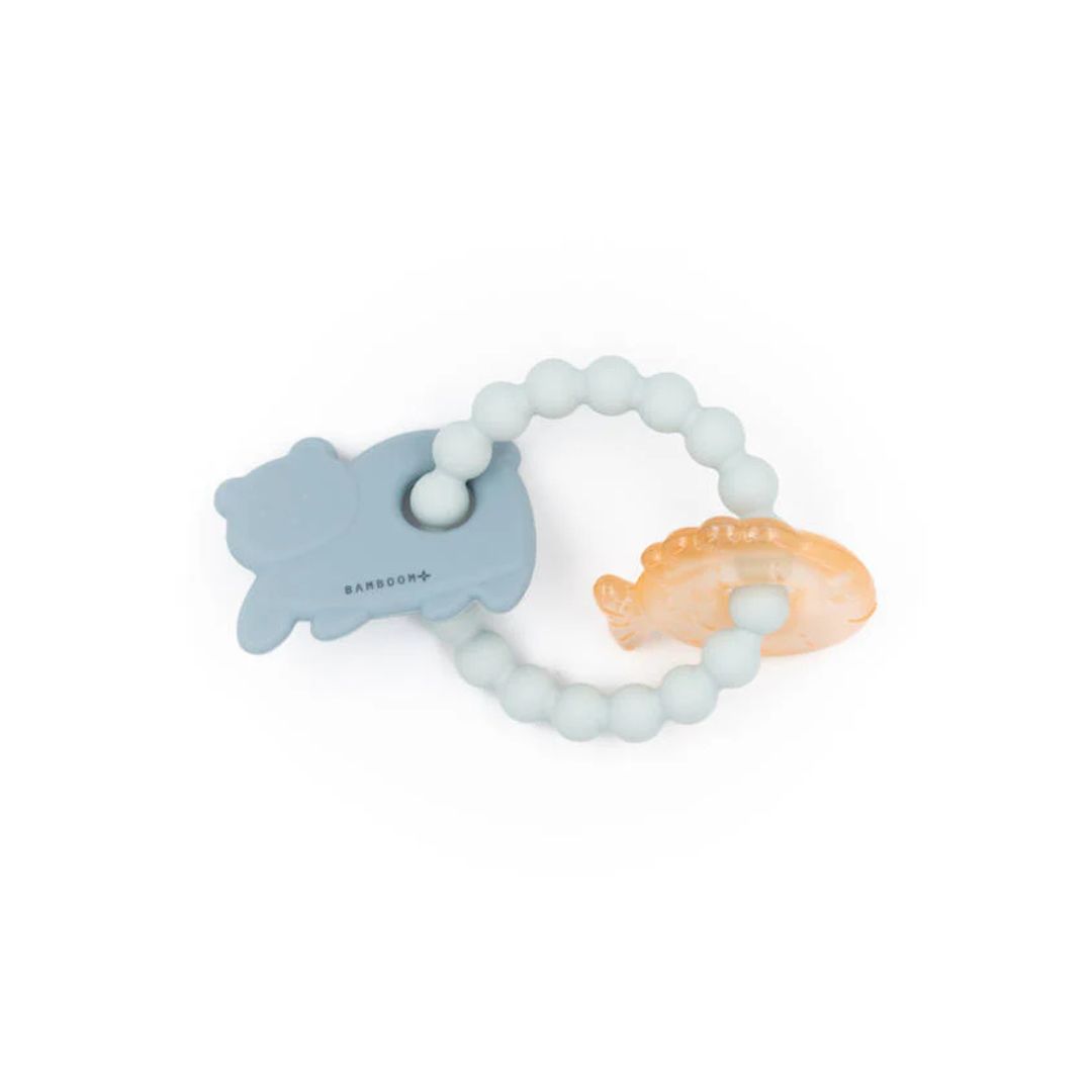 Bamboom massaggiagengive orso e pesce in silicone