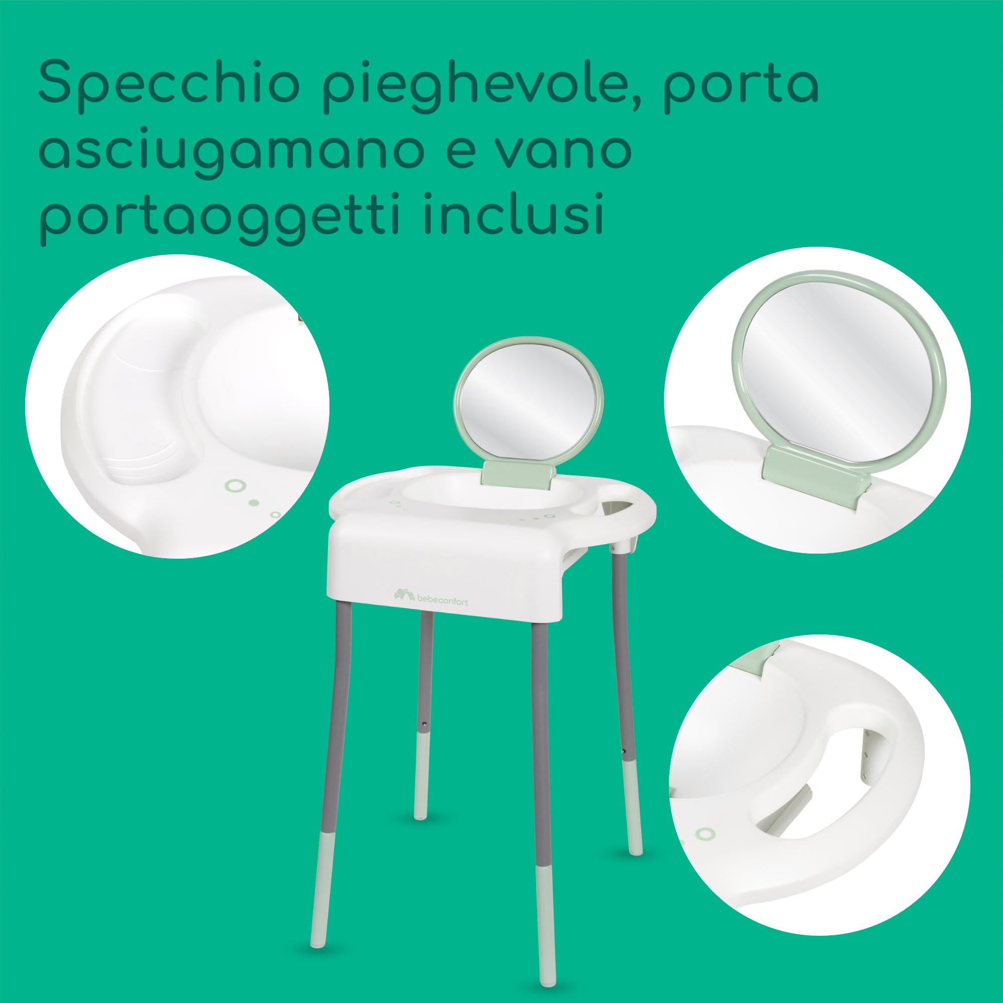 Bebé Confort Mini Lavabo Montessori bambini Bianco regolabile