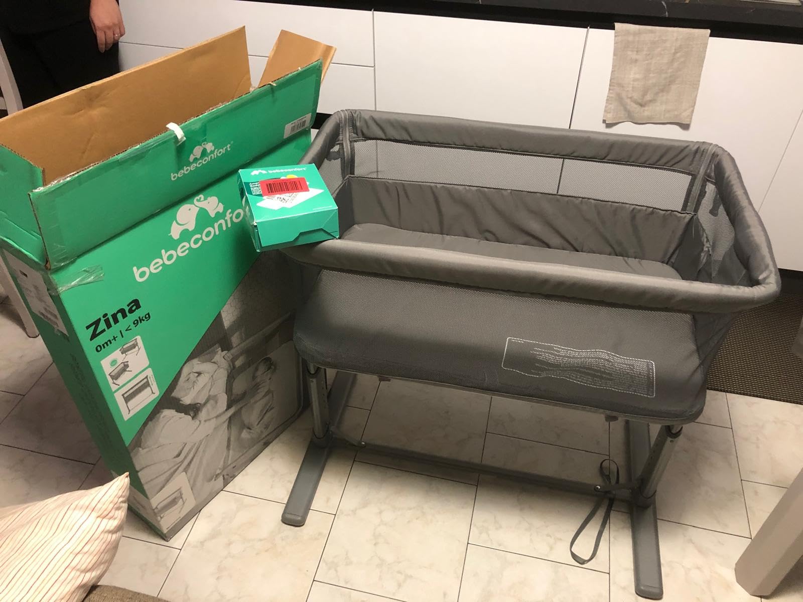 Bebé Confort Zina culla fianco letto Mineral Graphite co-sleeping