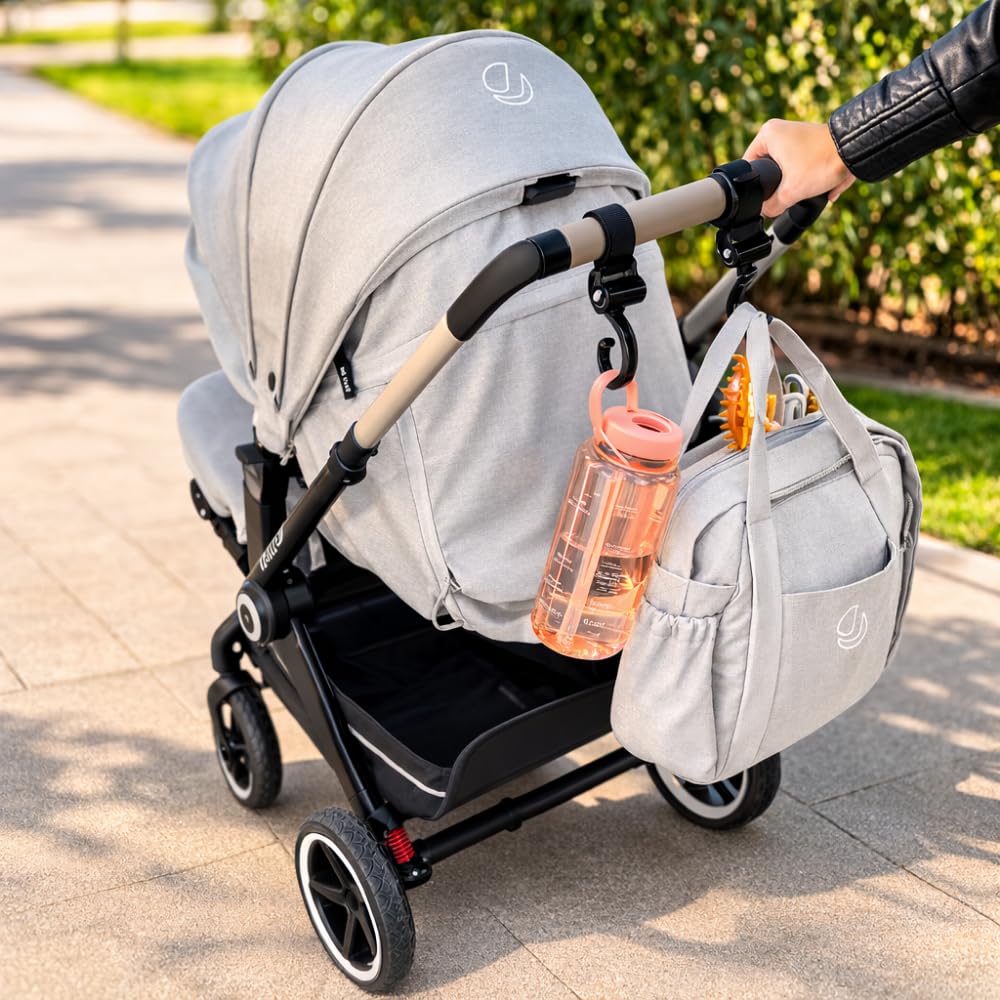 Jané Ganci Universali Passeggino Nero Set 2 Pezzi