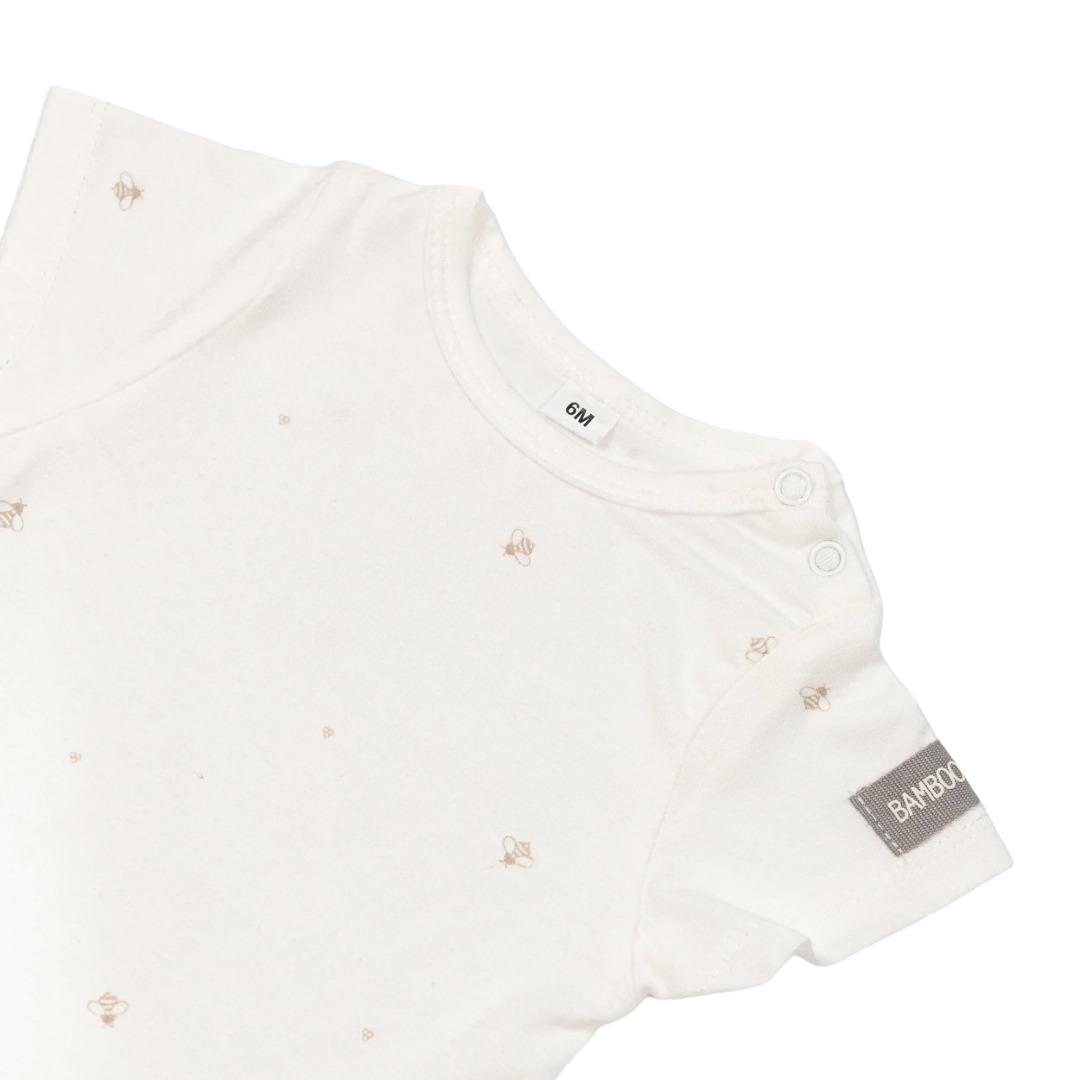 Bamboom Body Maniche Corte Neonato 2 Pezzi in Bambù