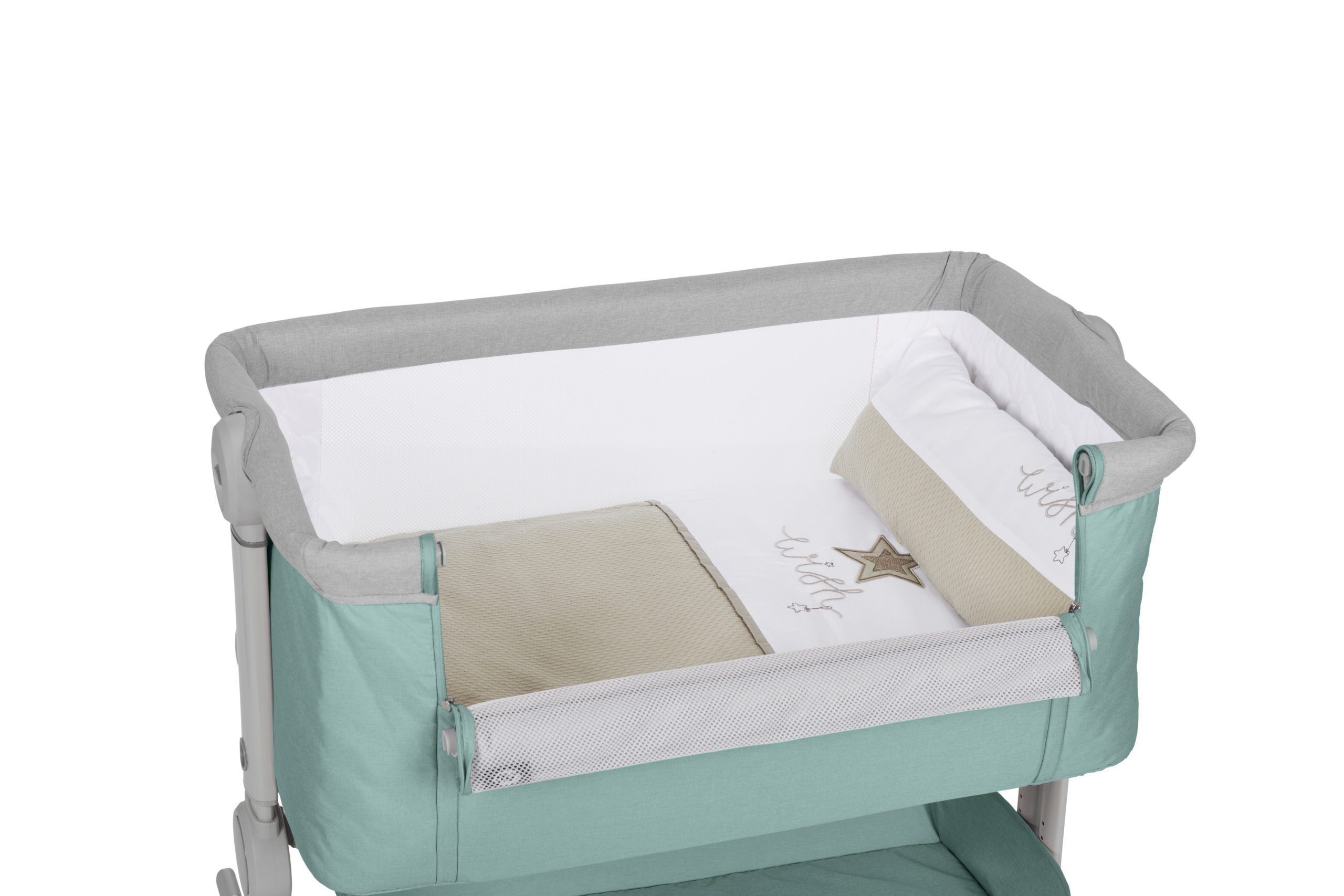 Innovaciones MS Comfy Mini culla stelle con materasso