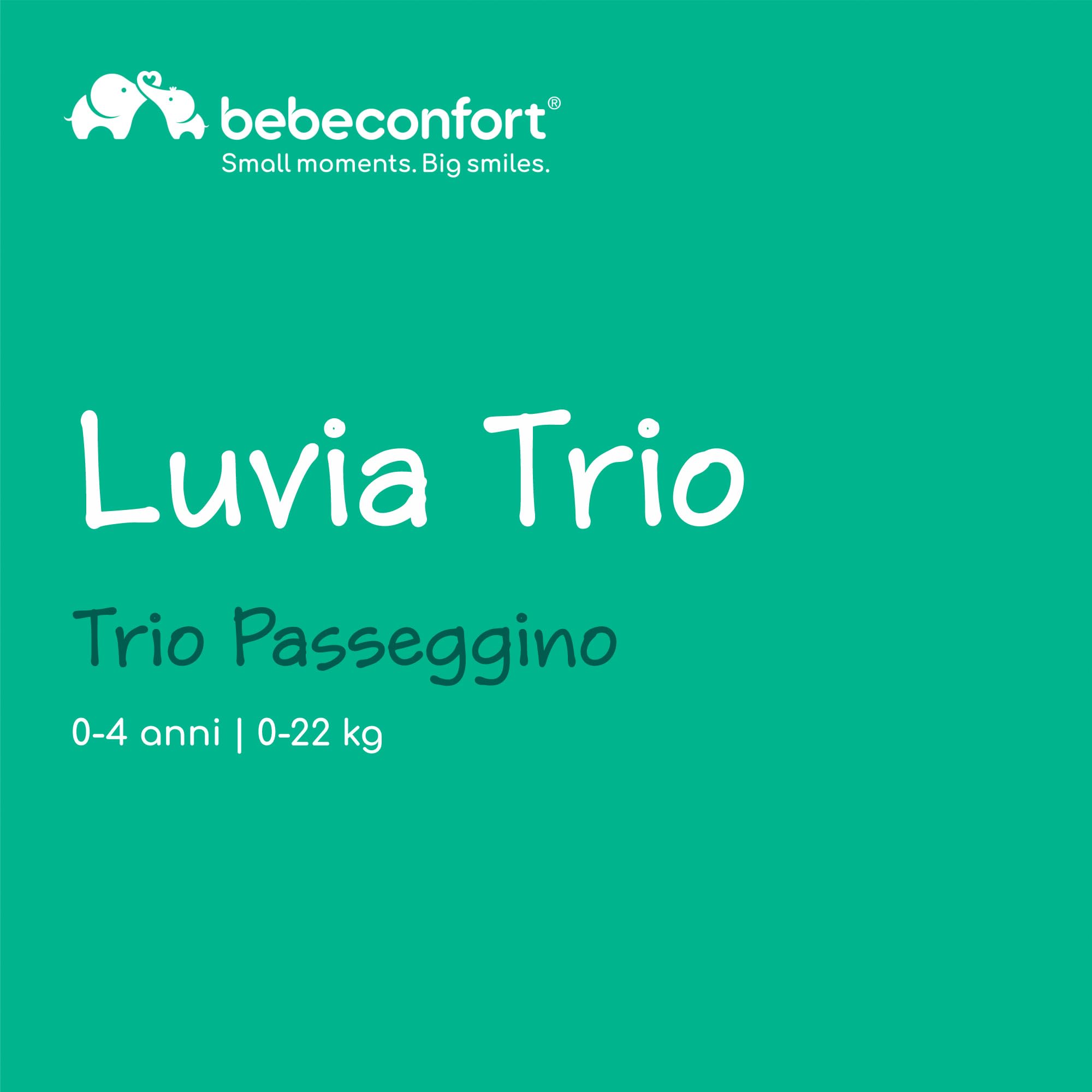 Bebé Confort Luvia Trio Passeggino 3 in 1 Mineral Graphite