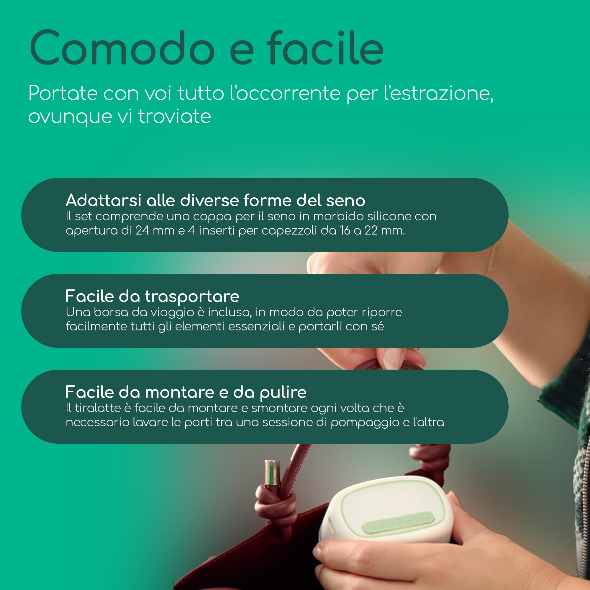Bebé Confort Discreet Tiralatte Elettrico Indossabile 210 ml