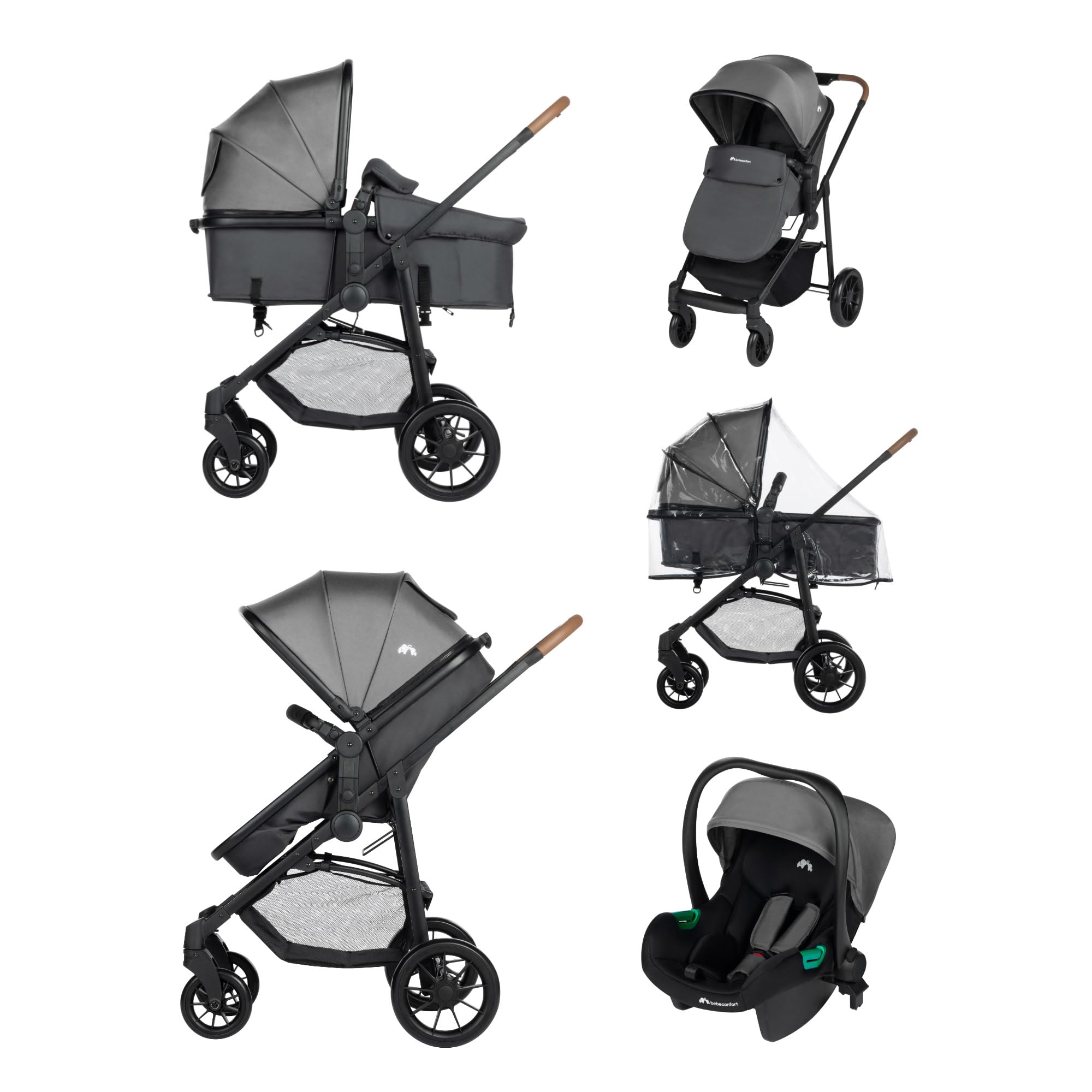 Bebé Confort Haze trio passeggino Tinted Stone i-Size
