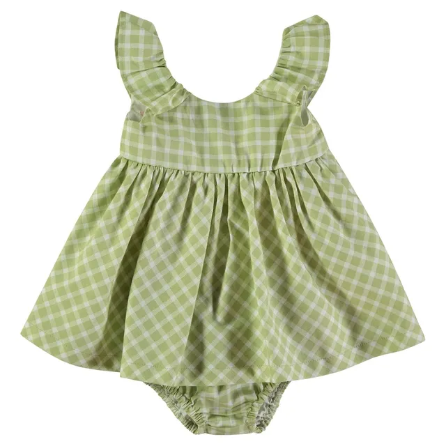Wonderlife 161211 vestito oliva 3 Mesi cotone