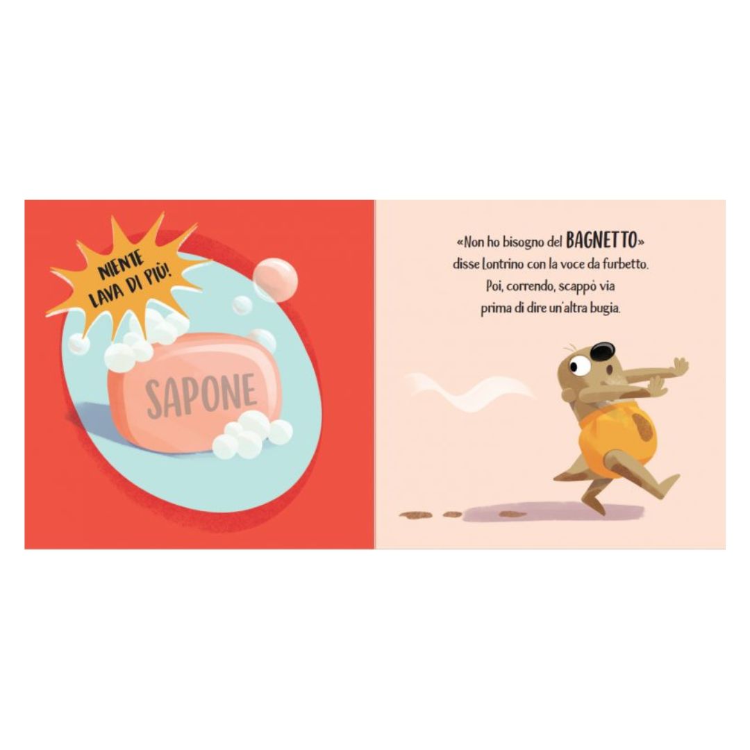 Sassi Dolce Lontrino è un po' sporchino libro igiene bimbi