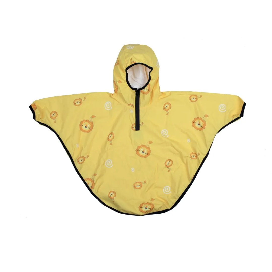 Mr Tiggle Leone Giallo mantella pioggia bimbi con zaino