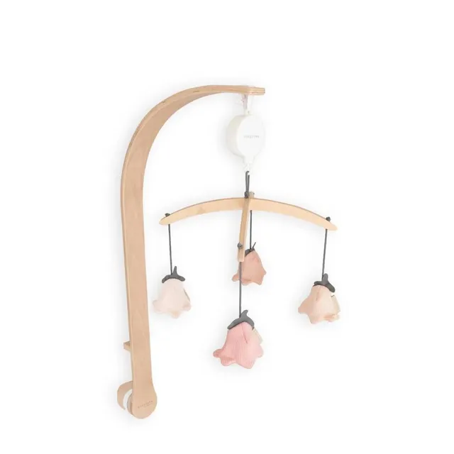 Bamboom giostrina legno musicale tulips in maglia