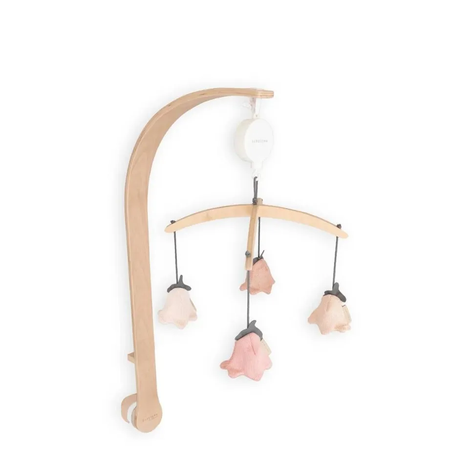 Bamboom giostrina legno musicale tulips in maglia