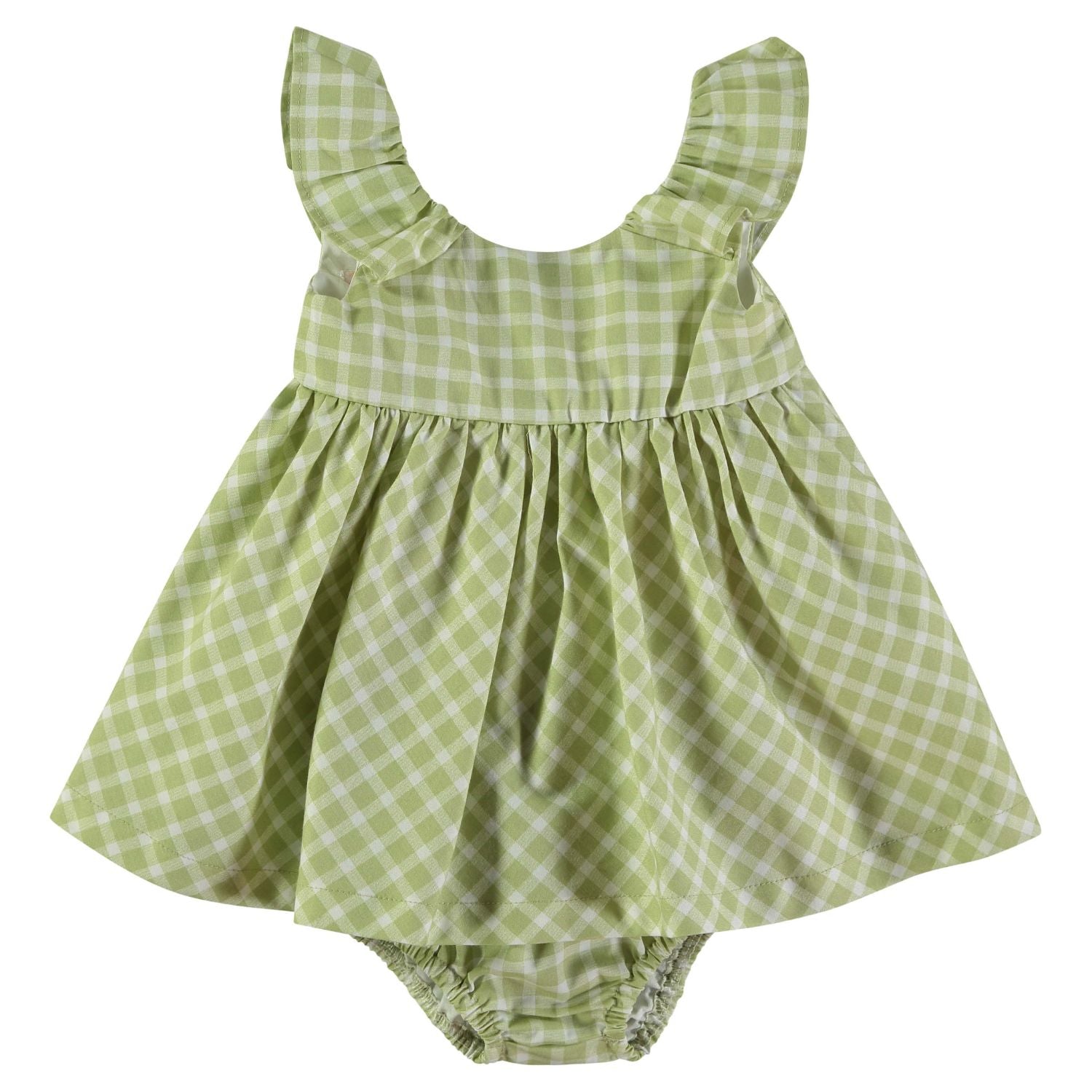 Wonderlife 161211 vestito oliva 3 Mesi cotone