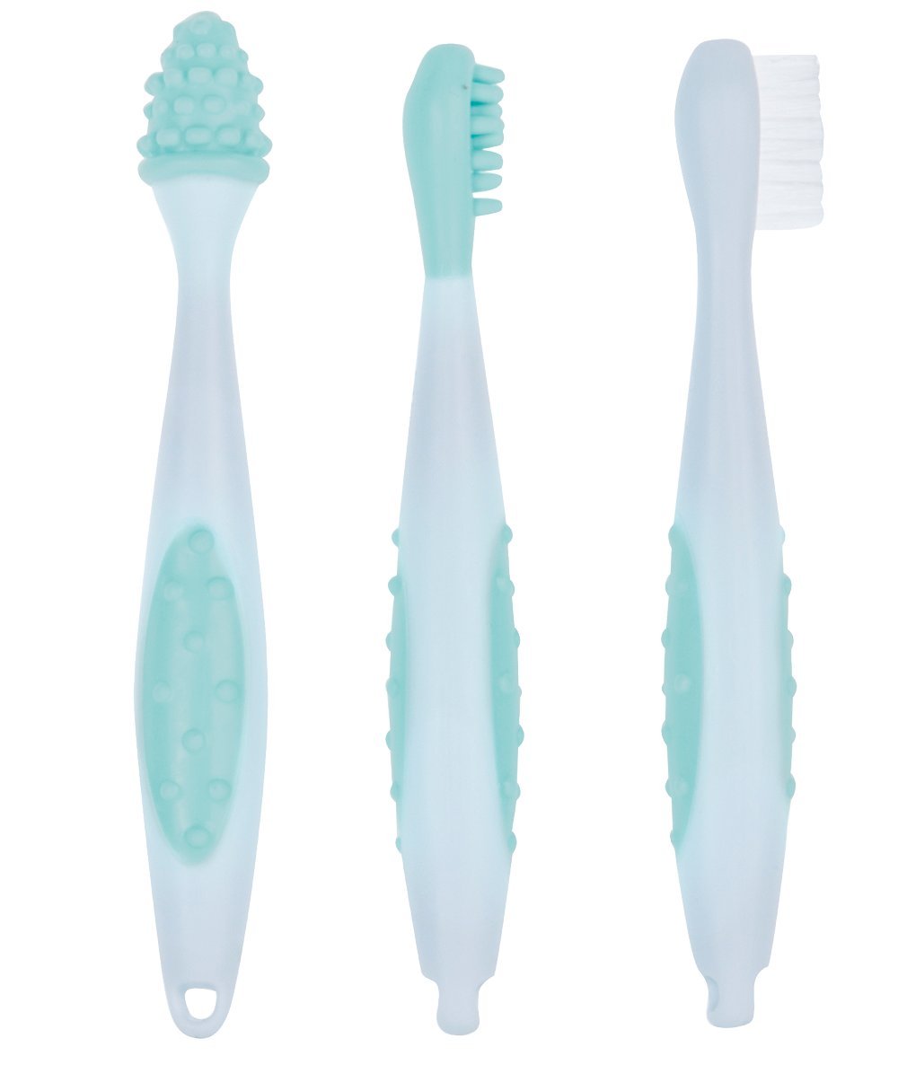 Bébé Confort Spazzolino Primi Dentini 3 pz con custodia
