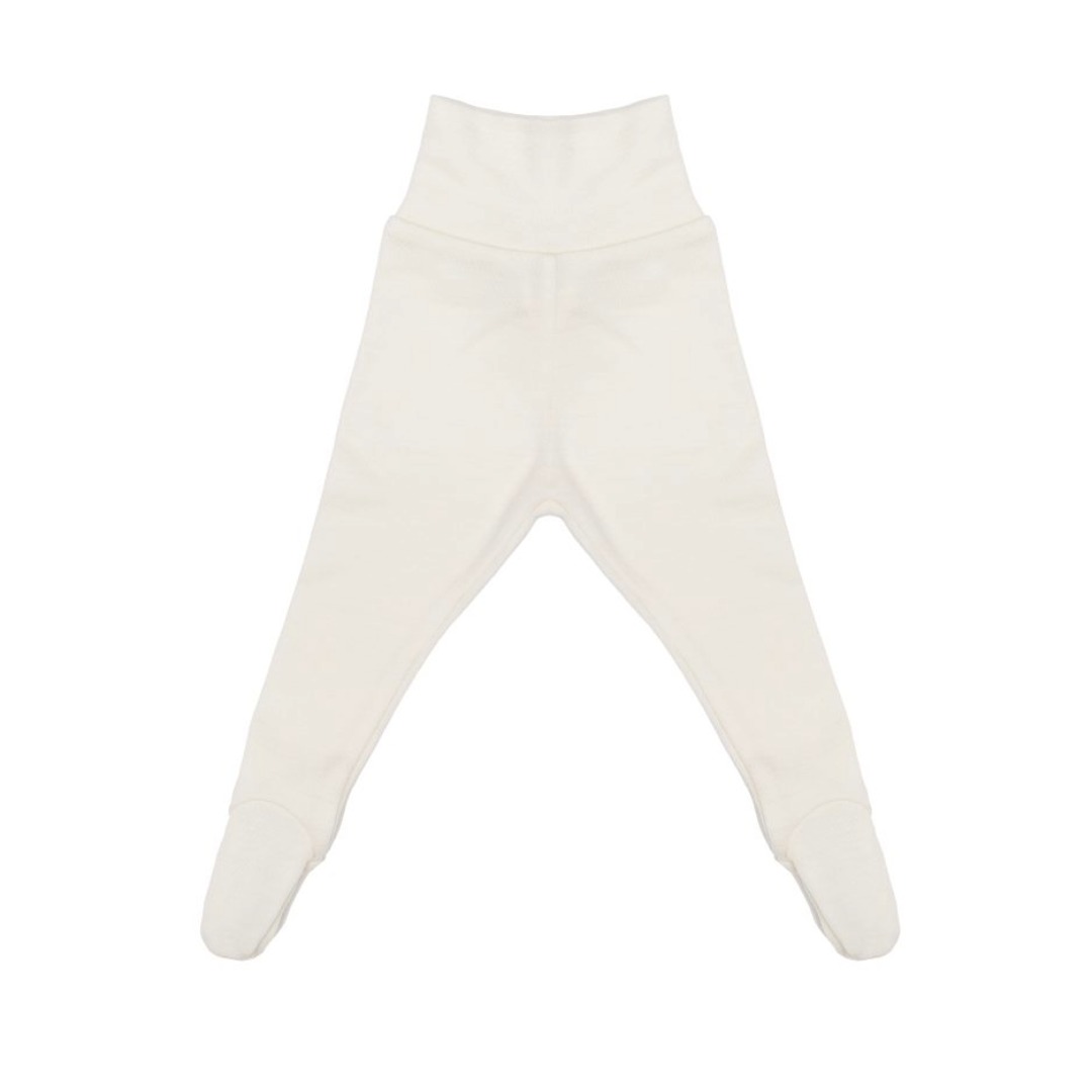 Wooly Organic Baby Leggings con piedini merino