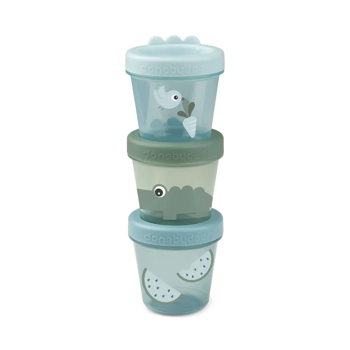 Done by Deer contenitori pappa 3 pz 150 ml blu