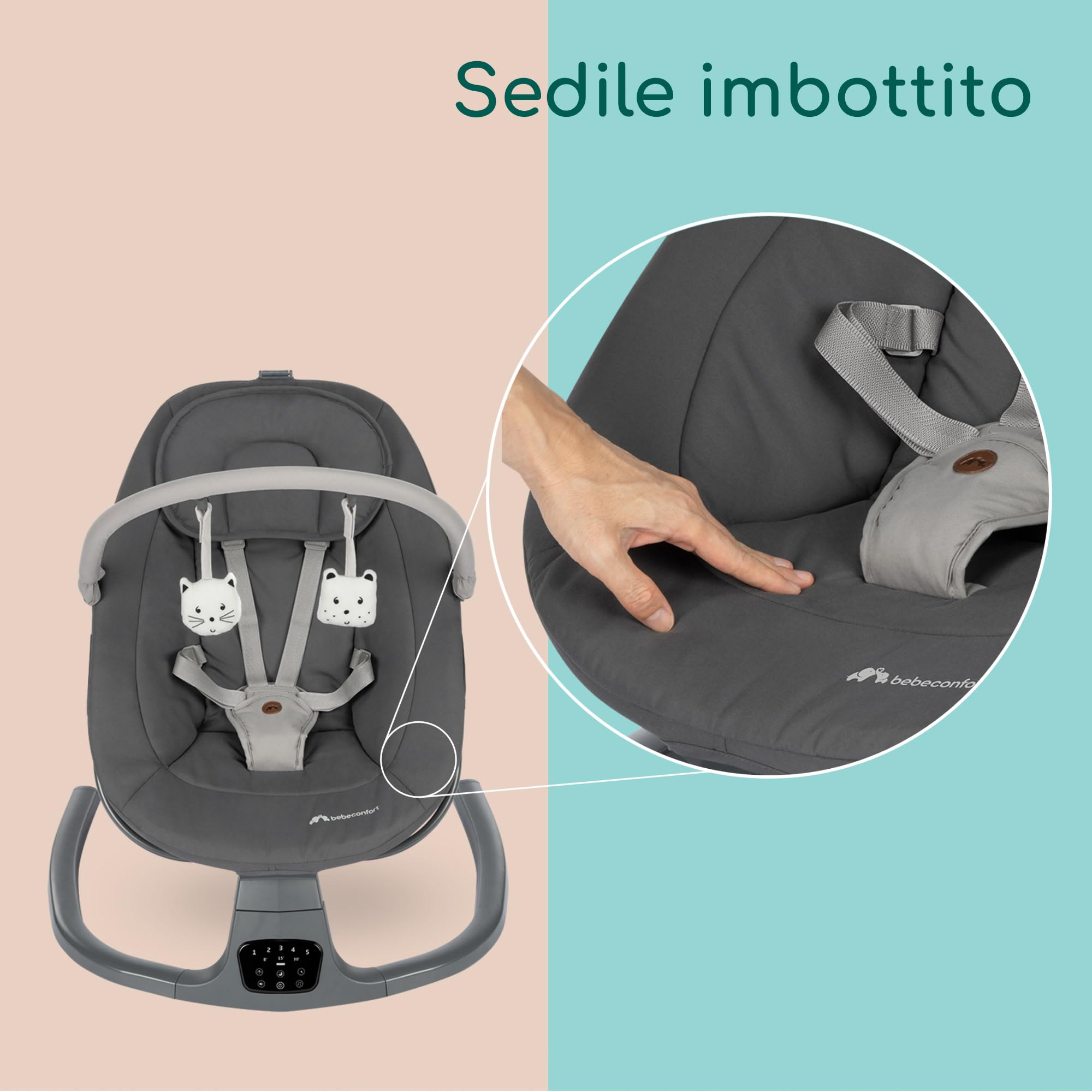 Bebé Confort Jolana sdraietta elettrica Tinted Graphite 0-6 mesi