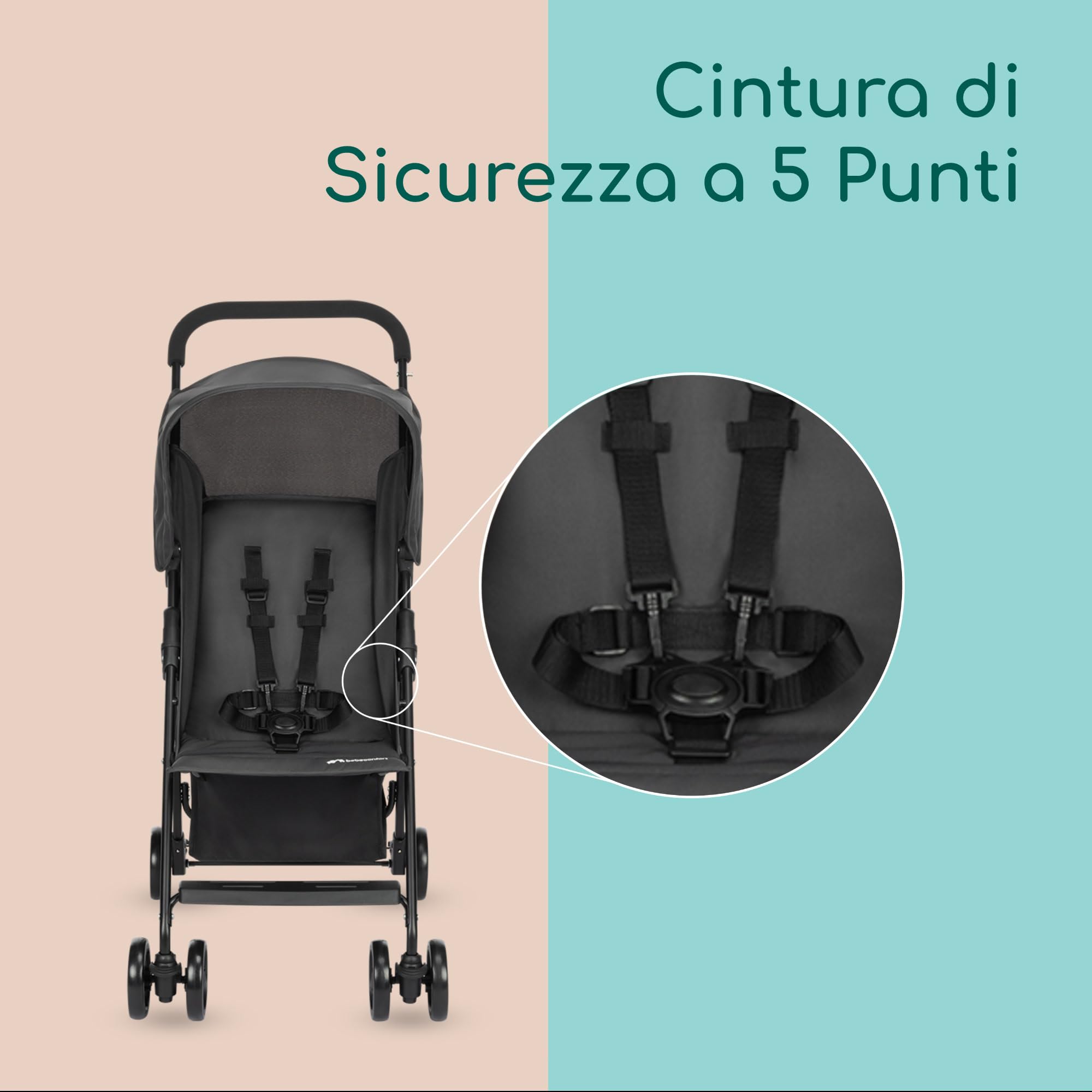 Bebé Confort Snow Passeggino Leggero Mineral Graphite 0-15 kg