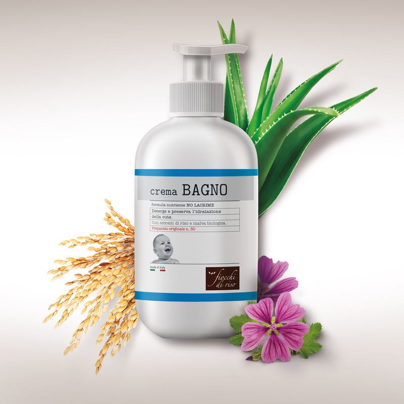 Fiocchi di Riso crema bagno 400ml no lacrime neonato