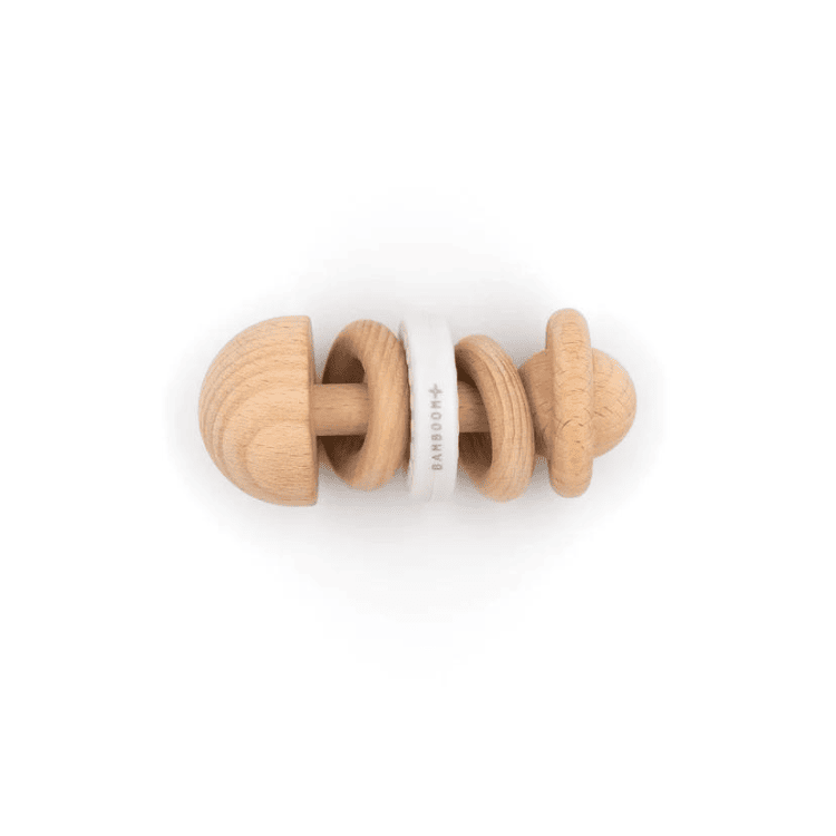 Bamboom Sonaglio Legno Faggio e Silicone 10 cm bimbi