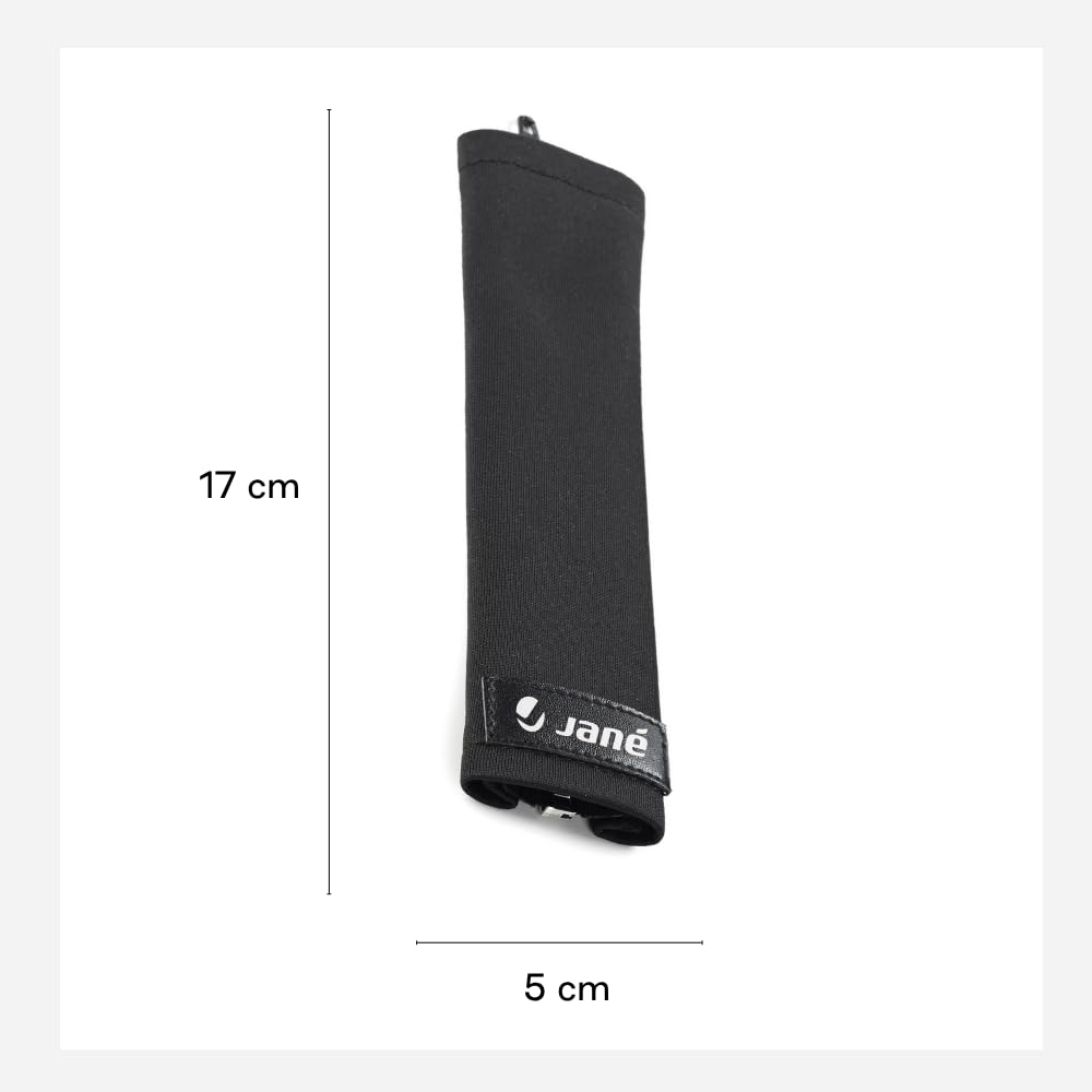 Jané Copertura Maniglione passeggino Nero set 2 pezzi con zip