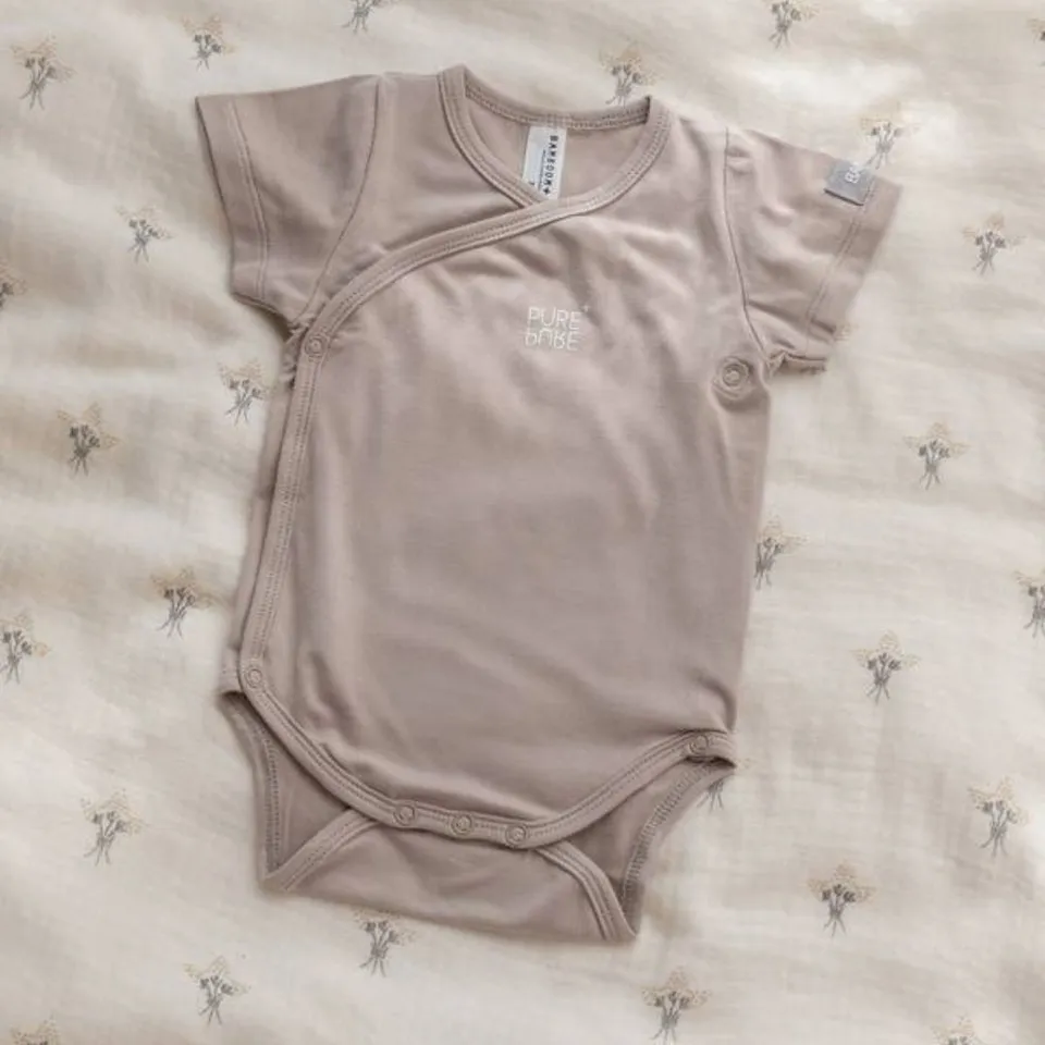 Bamboom body maniche corte bambù sabbia