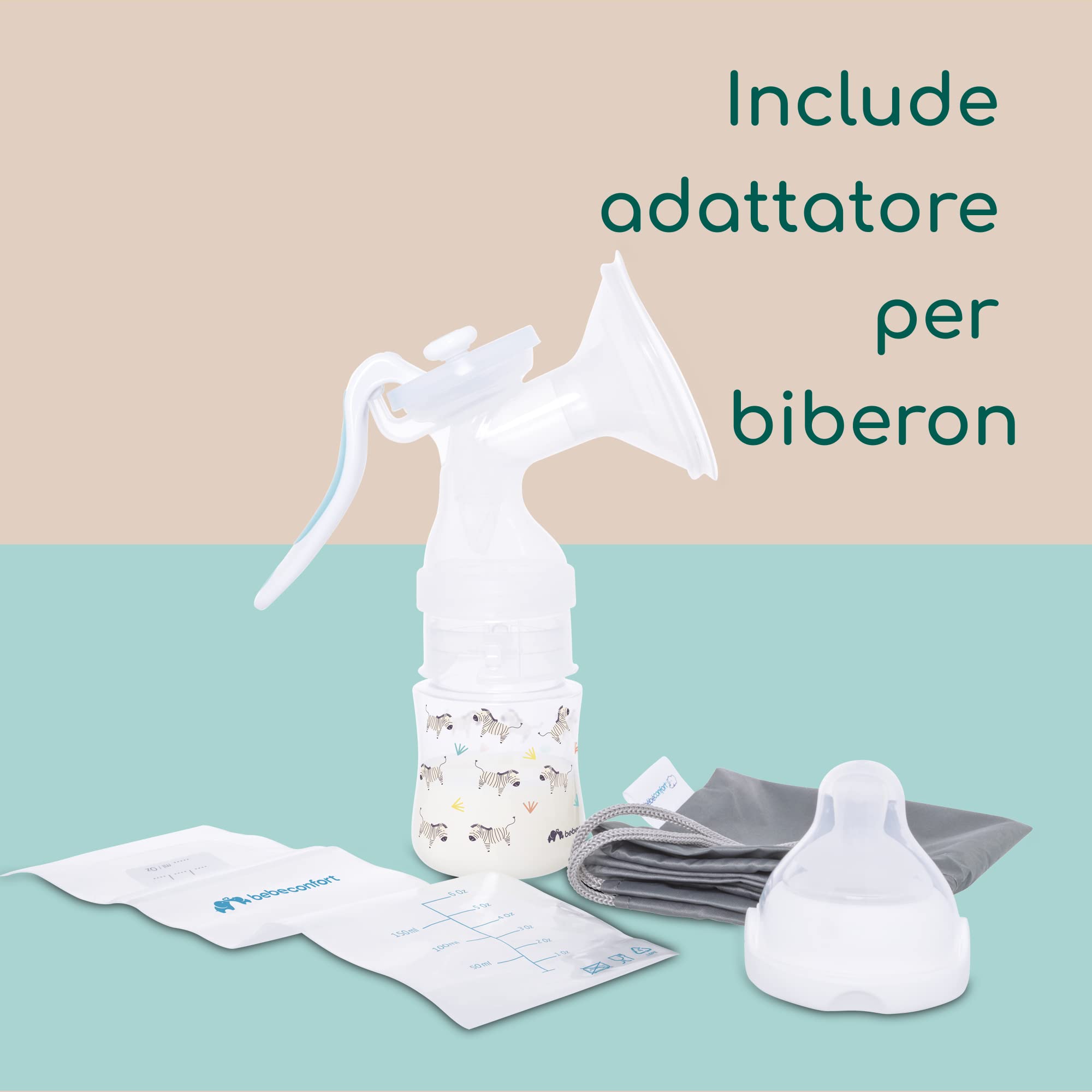 Bébé Confort Tiralatte Manuale con Biberon 150 ml