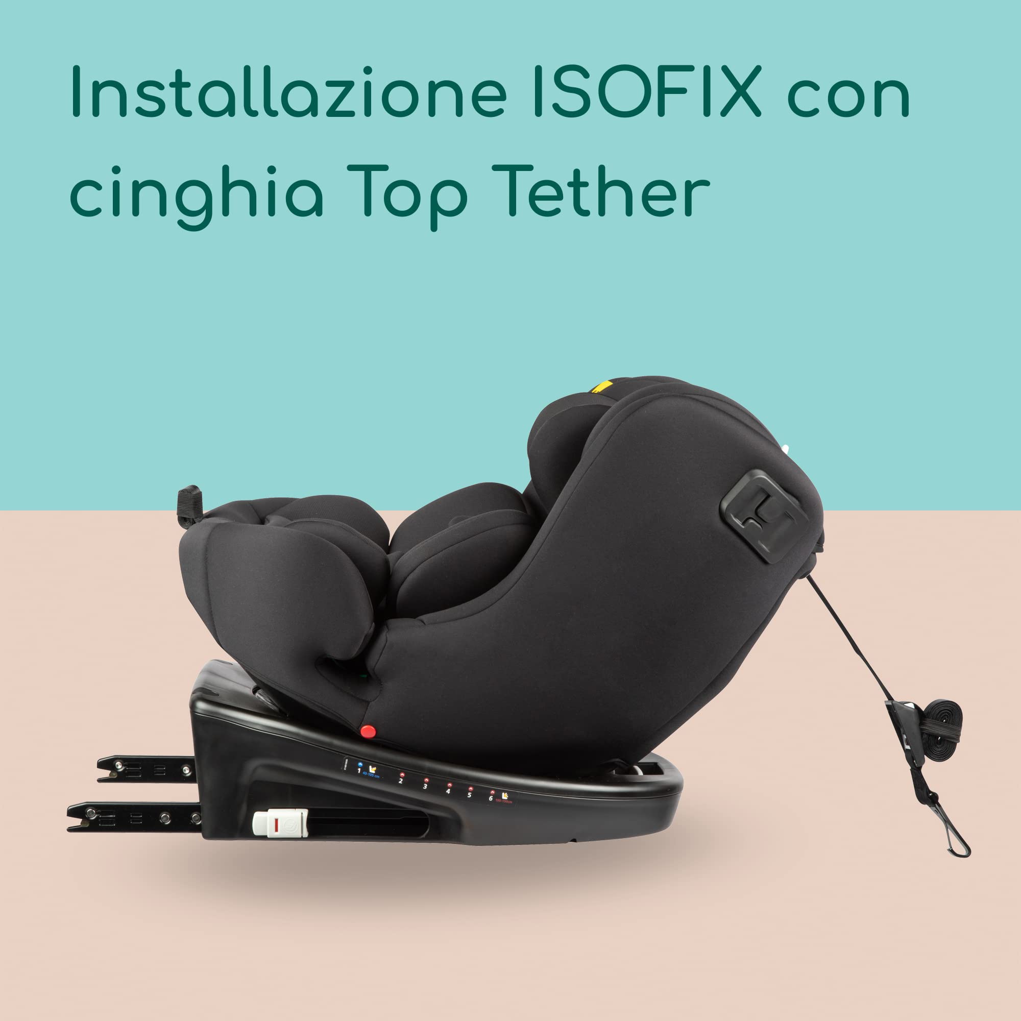 Bebé Confort EvolveFix i-Size seggiolino auto Black Mist 360