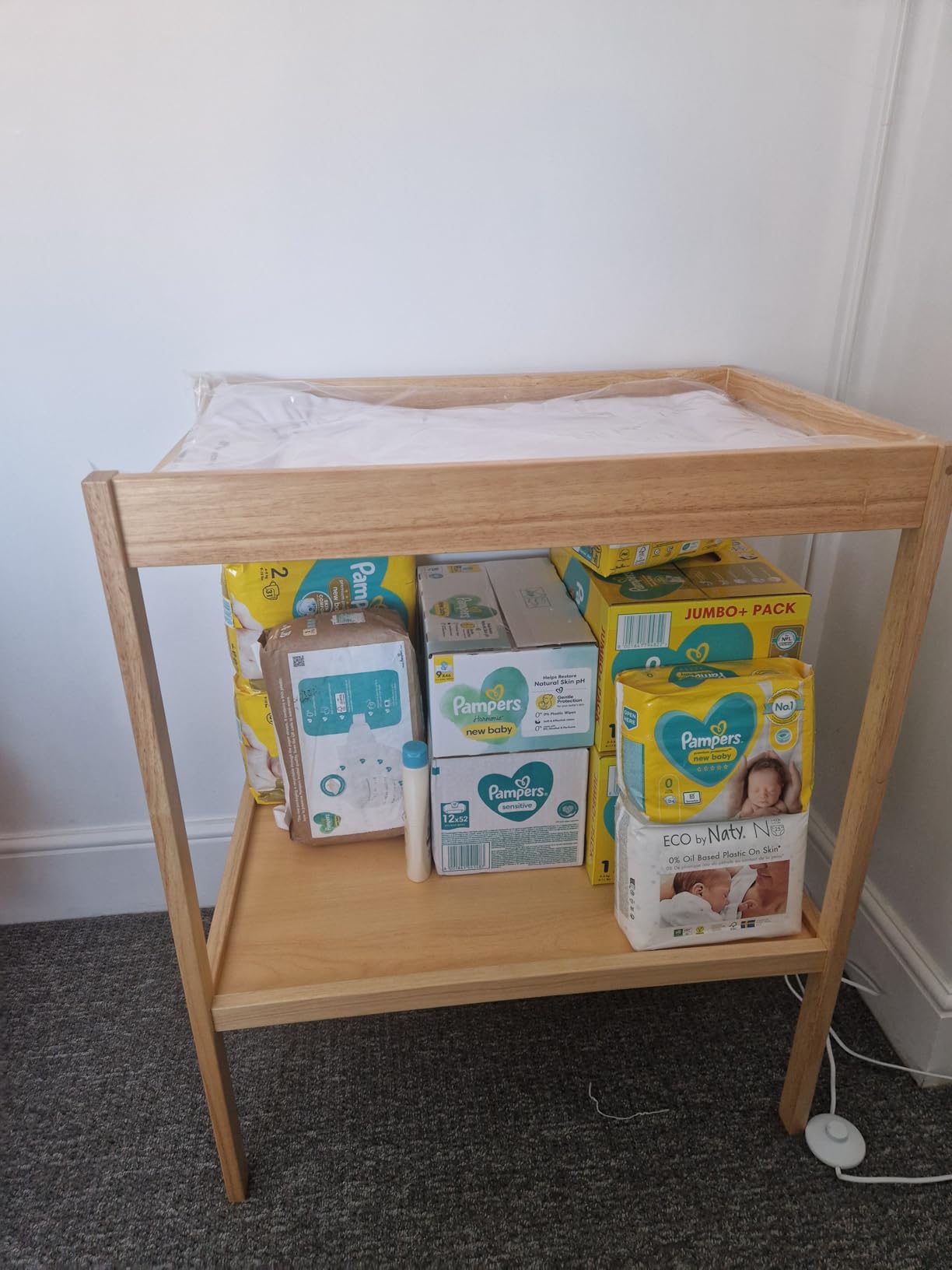 Bebé Confort Daisy fasciatoio legno naturale con materassino