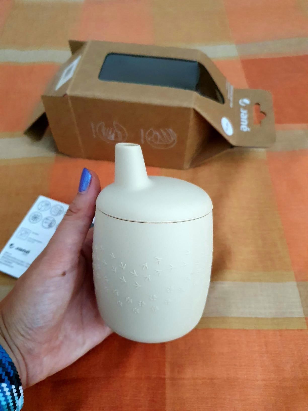 Jané Bicchiere Apprendimento Silicone Sand Antigoccia