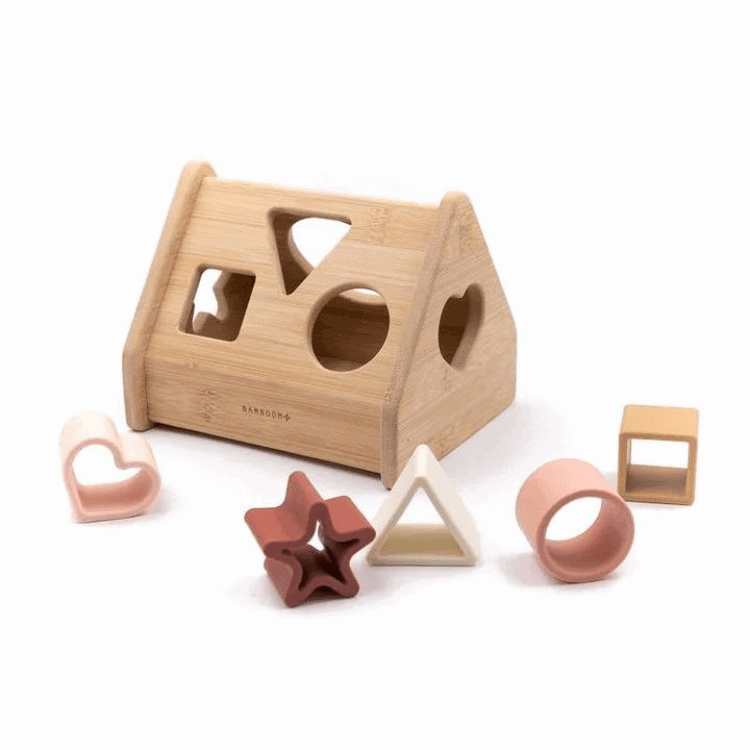 Bamboom puzzle casetta in legno forme e coordinazione