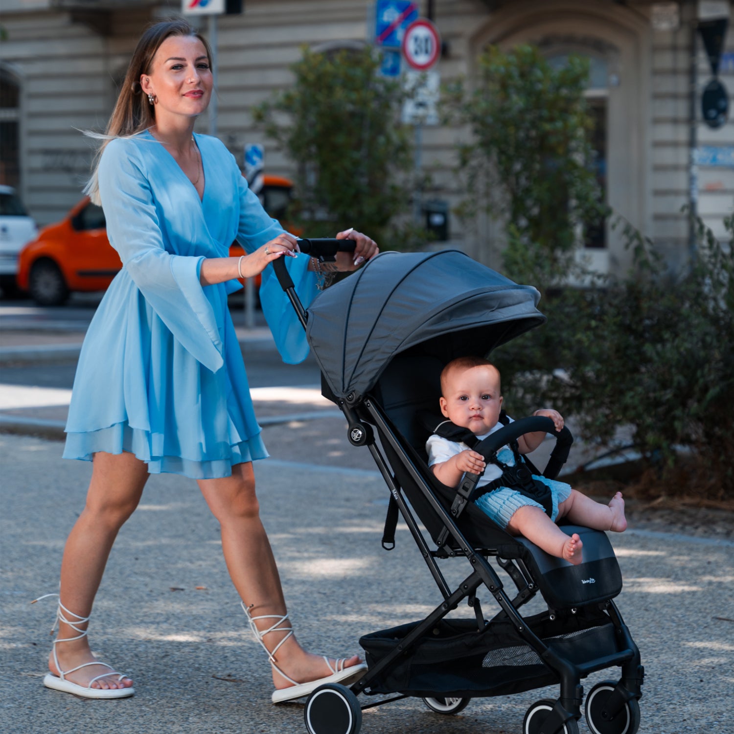 Wonderlife Maia Passeggino Leggero Ultracompatto Grigio